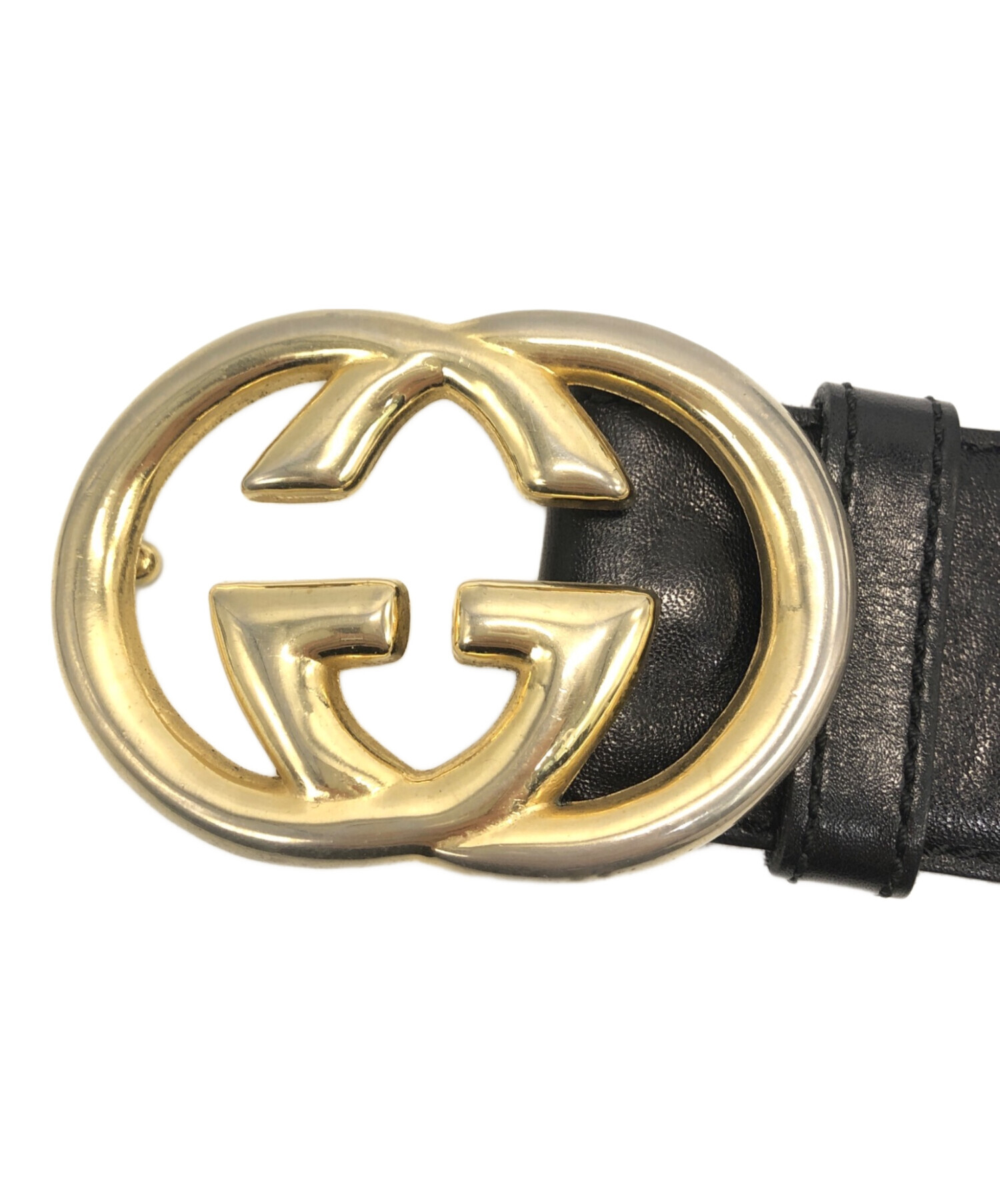 中古・古着通販】GUCCI (グッチ) インターロッキングベルト ブラック