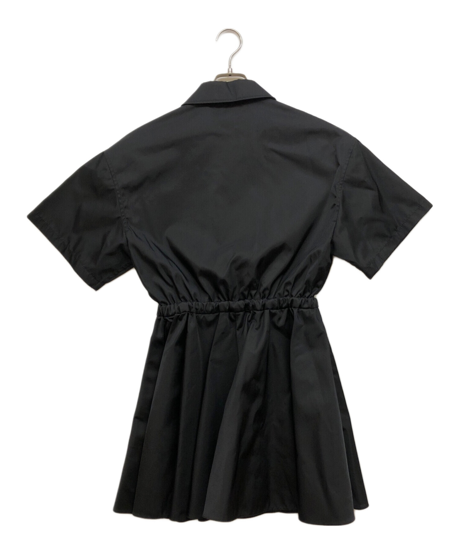 中古・古着通販】PRADA (プラダ) Re-Nylon 半袖ワンピース ブラック