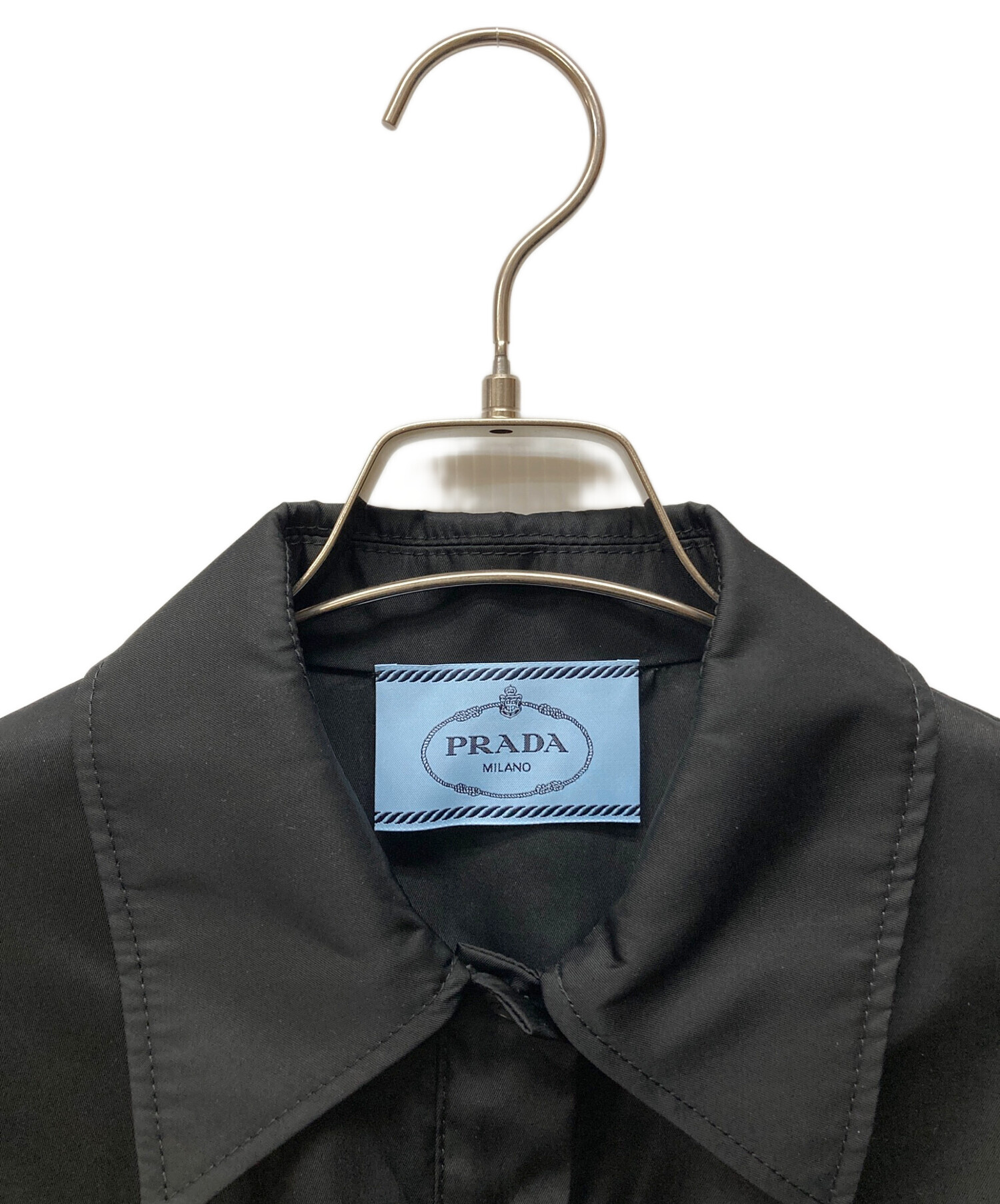 中古・古着通販】PRADA (プラダ) Re-Nylon 半袖ワンピース ブラック