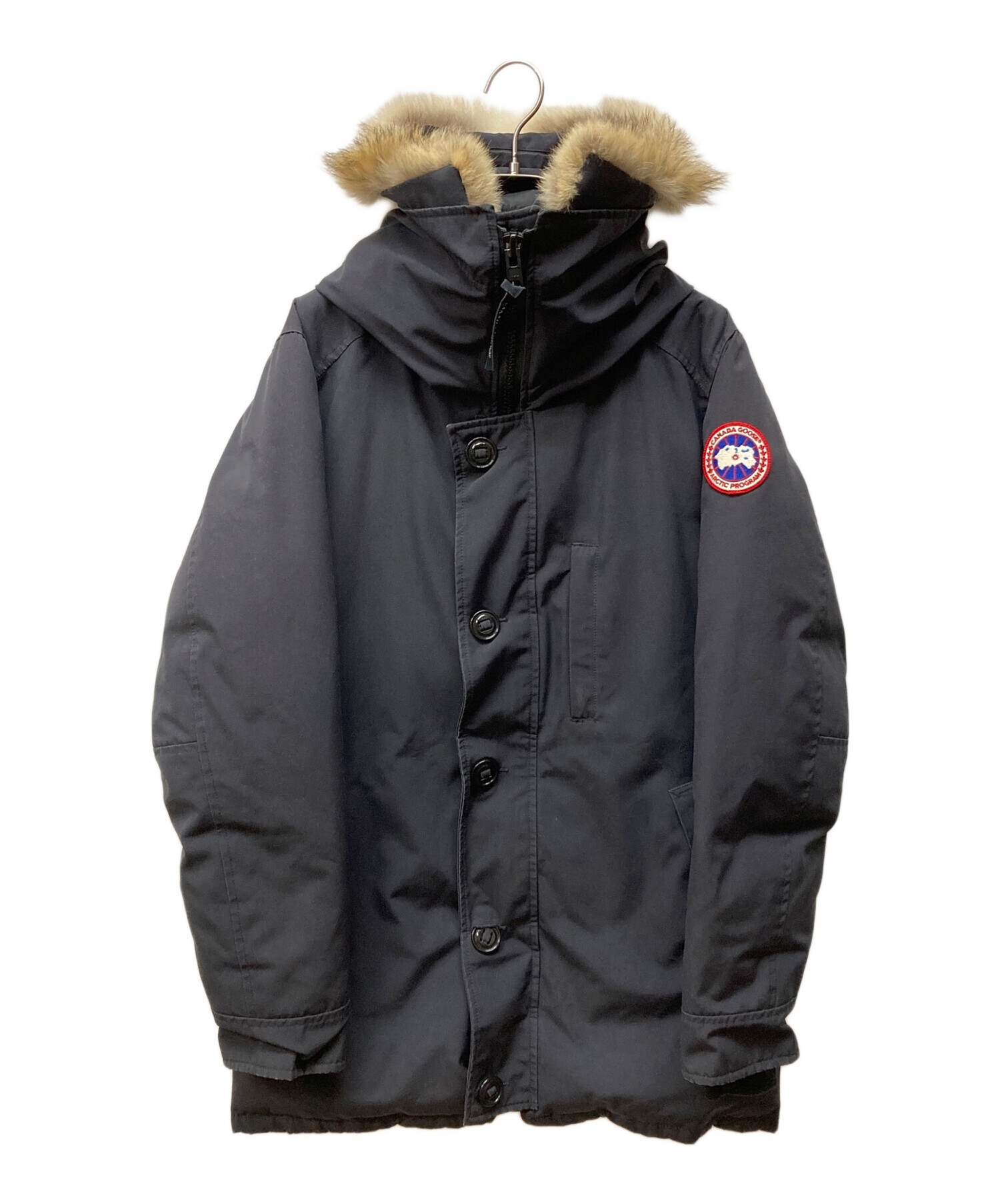 カナダグース ジャスパー Lサイズ ネイビー 中古・古着通販】CANADA 