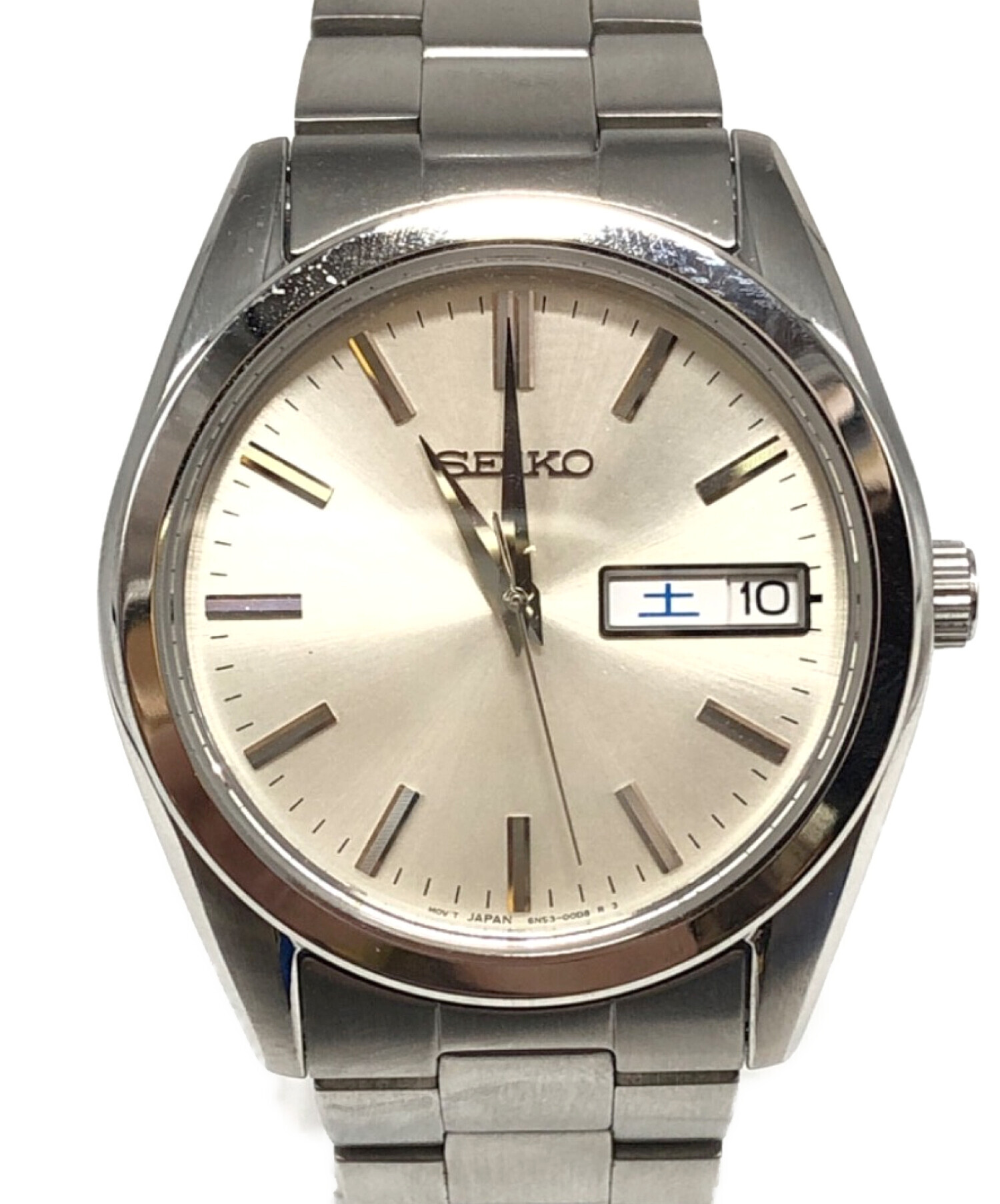 動作確認済　セイコー　セイコー5　デイテイト　シルバーダイヤル　ビンテージ 中古・古着通販】SEIKO (セイコー) Sシリーズ デイデイト シルバー