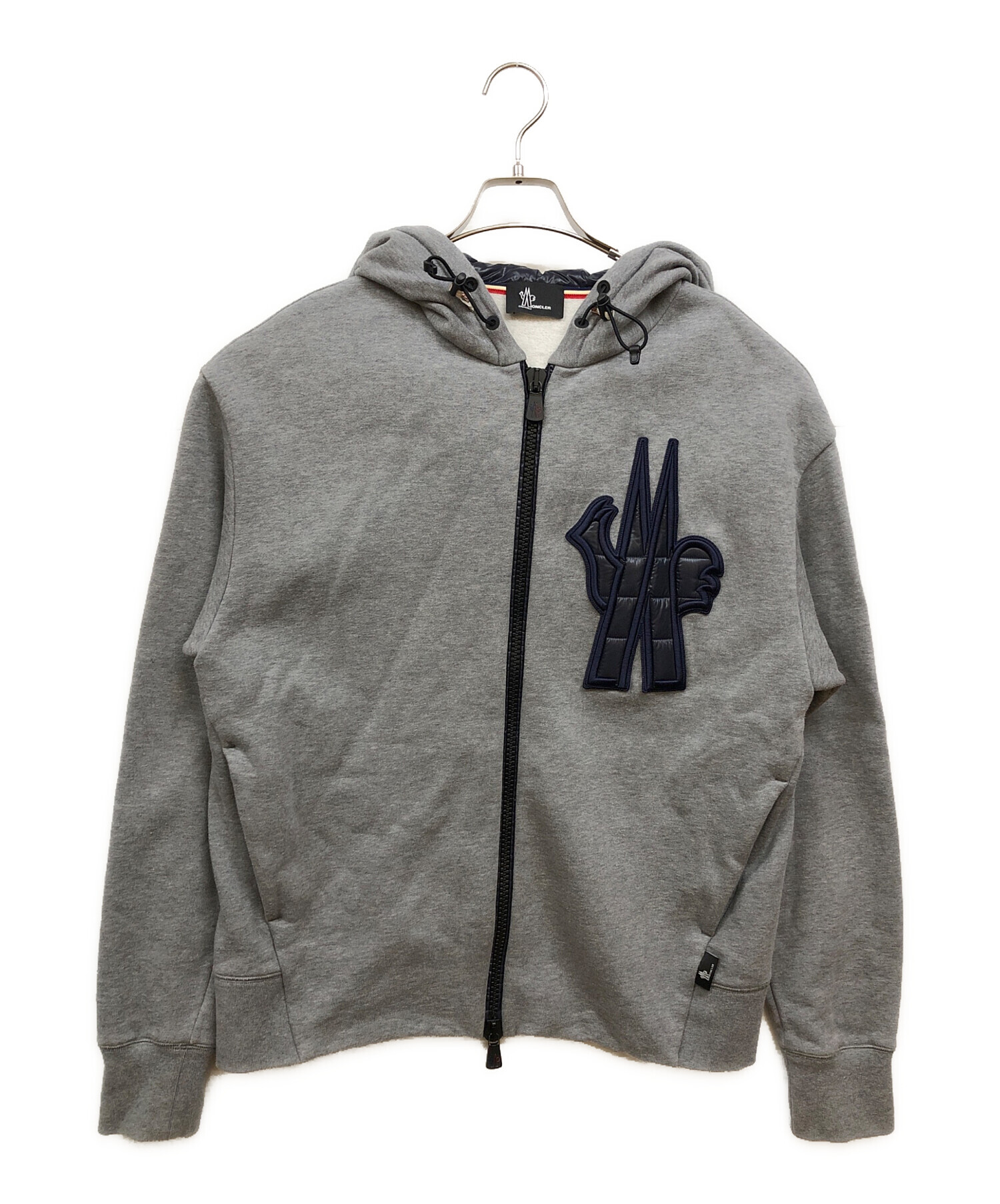 MONCLER グレー ニットカーディガン M 中古・古着通販】MONCLER GRENOBLE (モンクレール グルノーブル