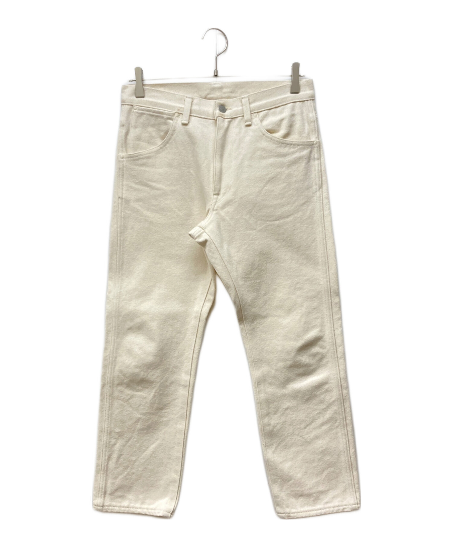 中古・古着通販】COMOLI (コモリ) ストレートパンツ ホワイト サイズ:2
