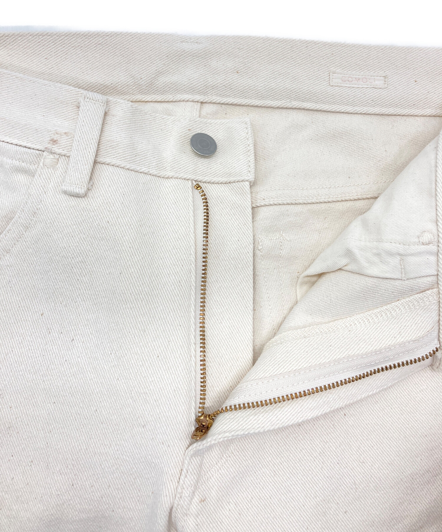 COMOLI コモリ パンツ（その他） 2(M位) 白 【古着】【中古】 中古・古着通販】COMOLI (コモリ) ストレートパンツ ホワイト サイズ:2