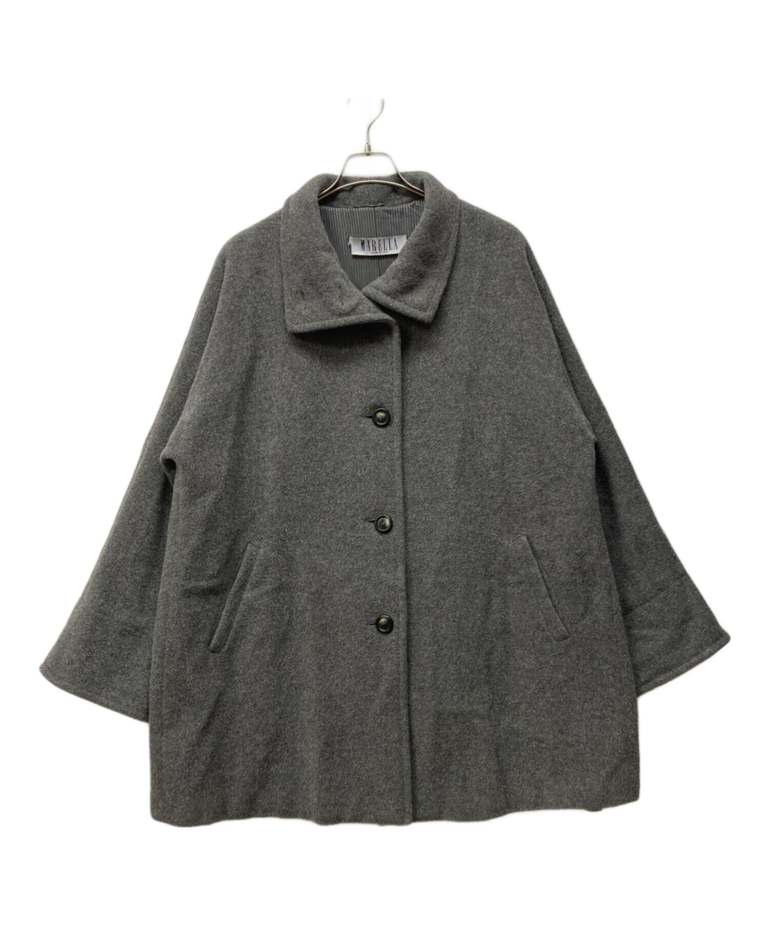 中古・古着通販】MARELLA (マレーラ) アルパカモヘア混コート グレー