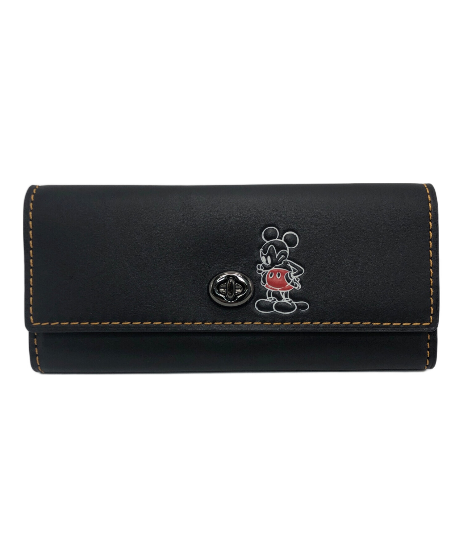 コーチXミッキーコラボ財布　最終値下げ 中古・古着通販】COACH (コーチ) ミッキーコラボターンロックロング