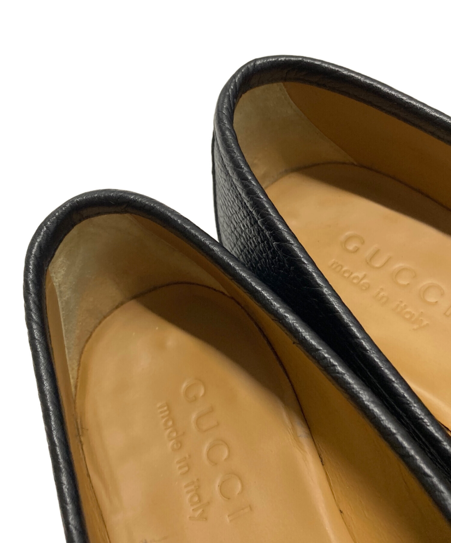 中古・古着通販】GUCCI (グッチ) ホースビットローファー ブラック