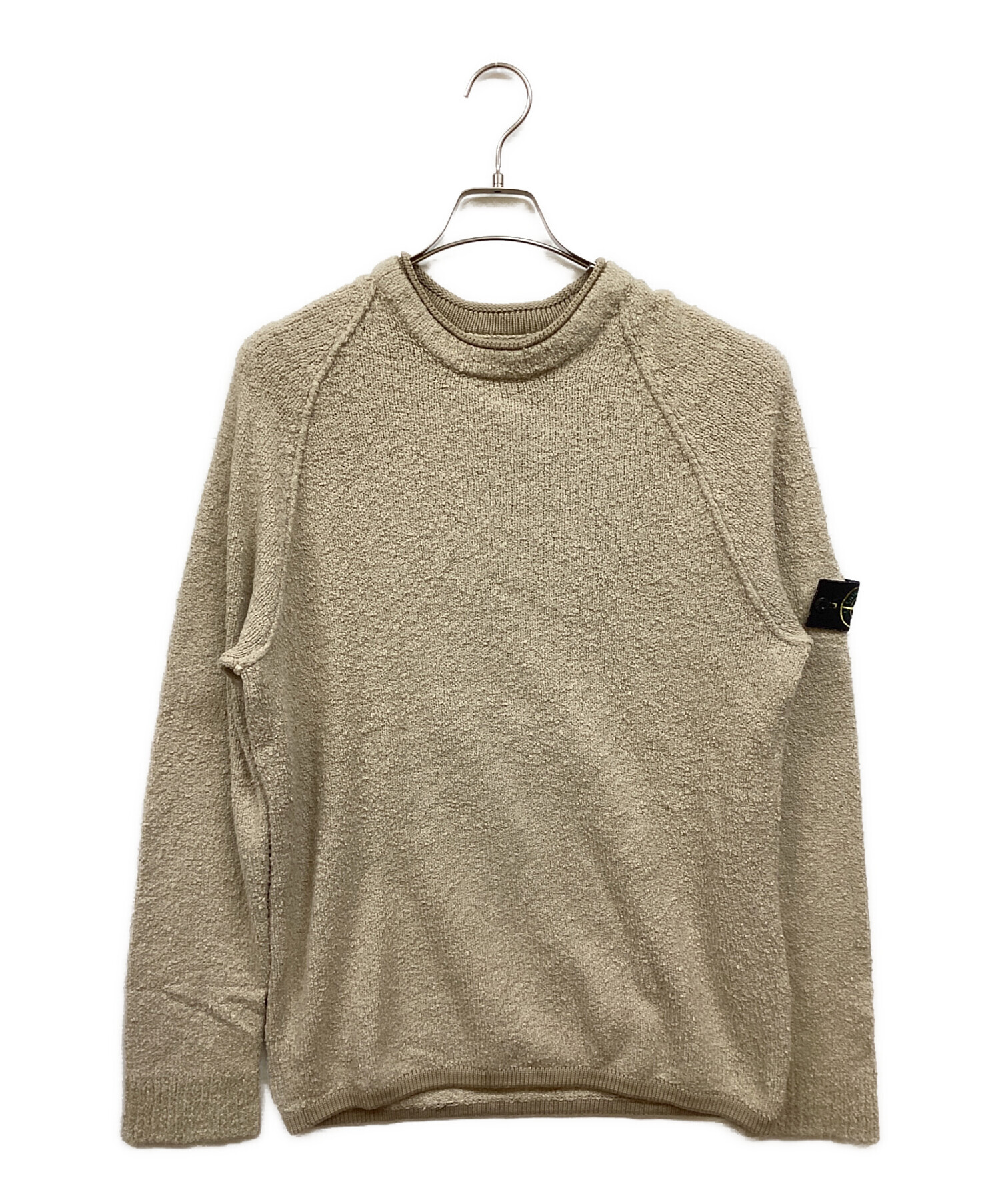 ストーンアイランド　ニット　ベージュ　XL 中古・古着通販】STONE ISLAND (ストーンアイランド) クルーネック