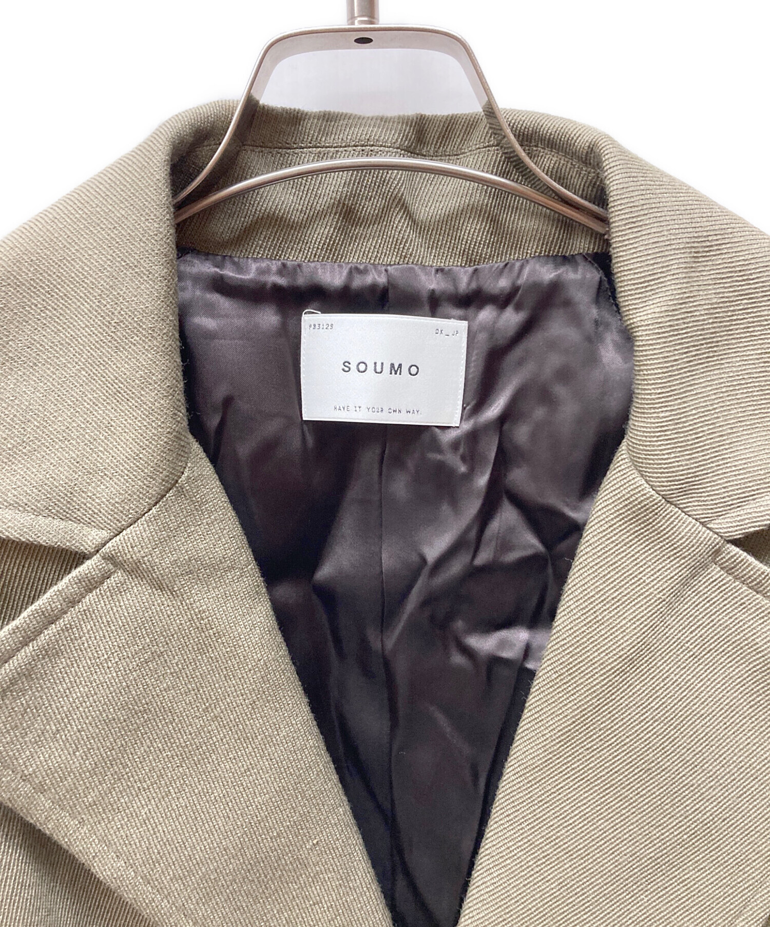 中古・古着通販】SOUMO (ソウモ) W2MCコート カーキ サイズ:1