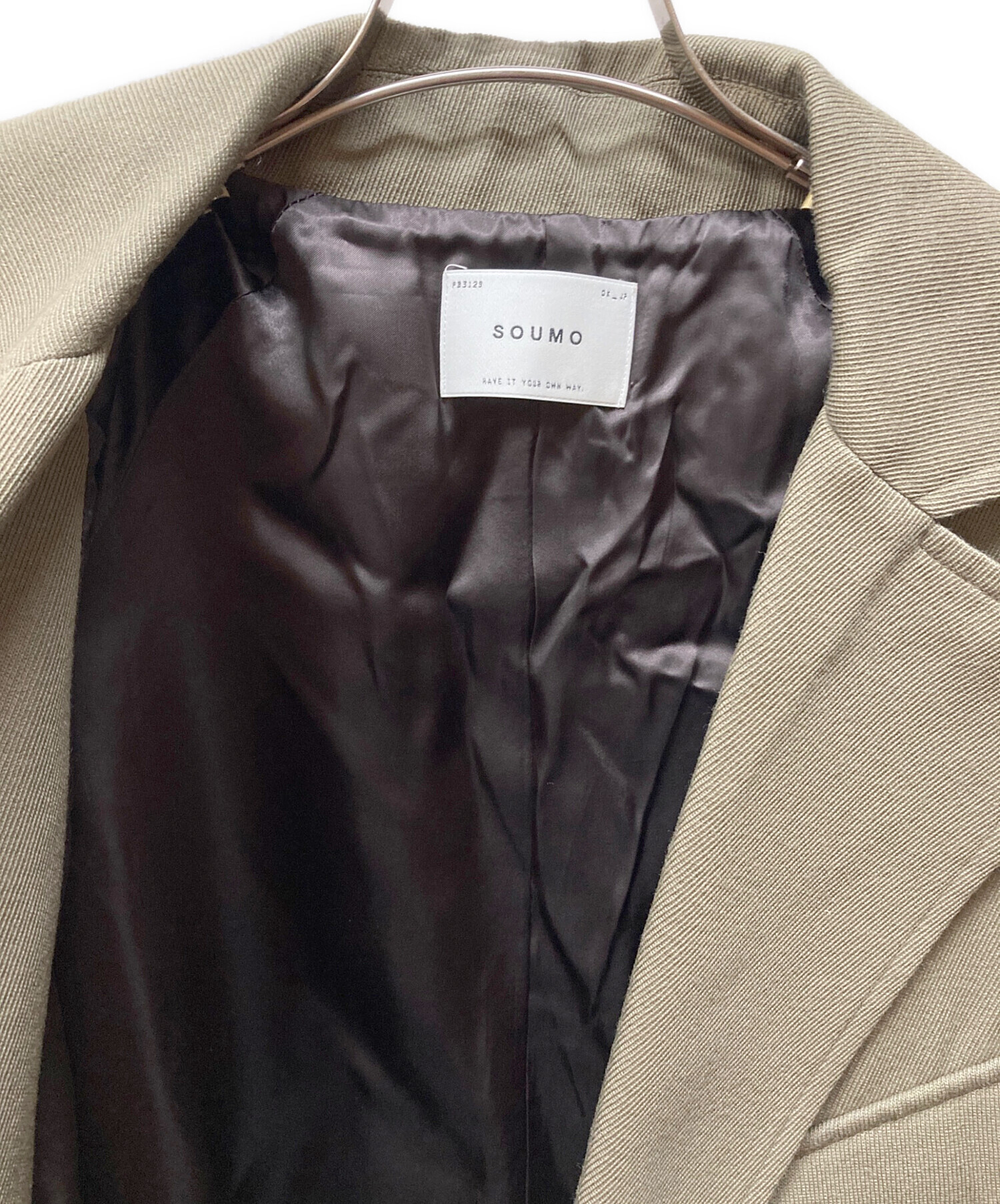 中古・古着通販】SOUMO (ソウモ) W2MCコート カーキ サイズ:1