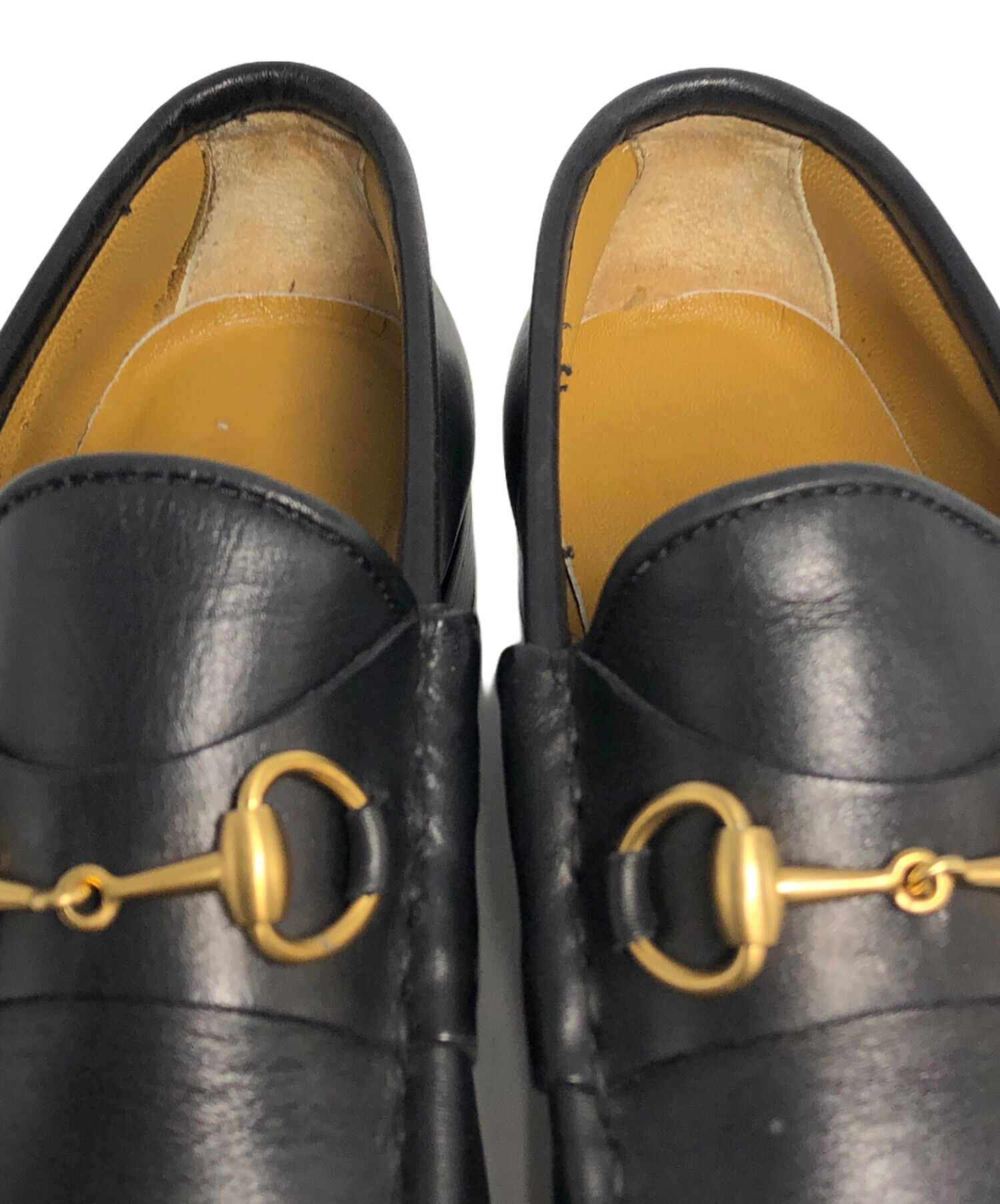 中古・古着通販】GUCCI (グッチ) ホースビットローファー ブラック