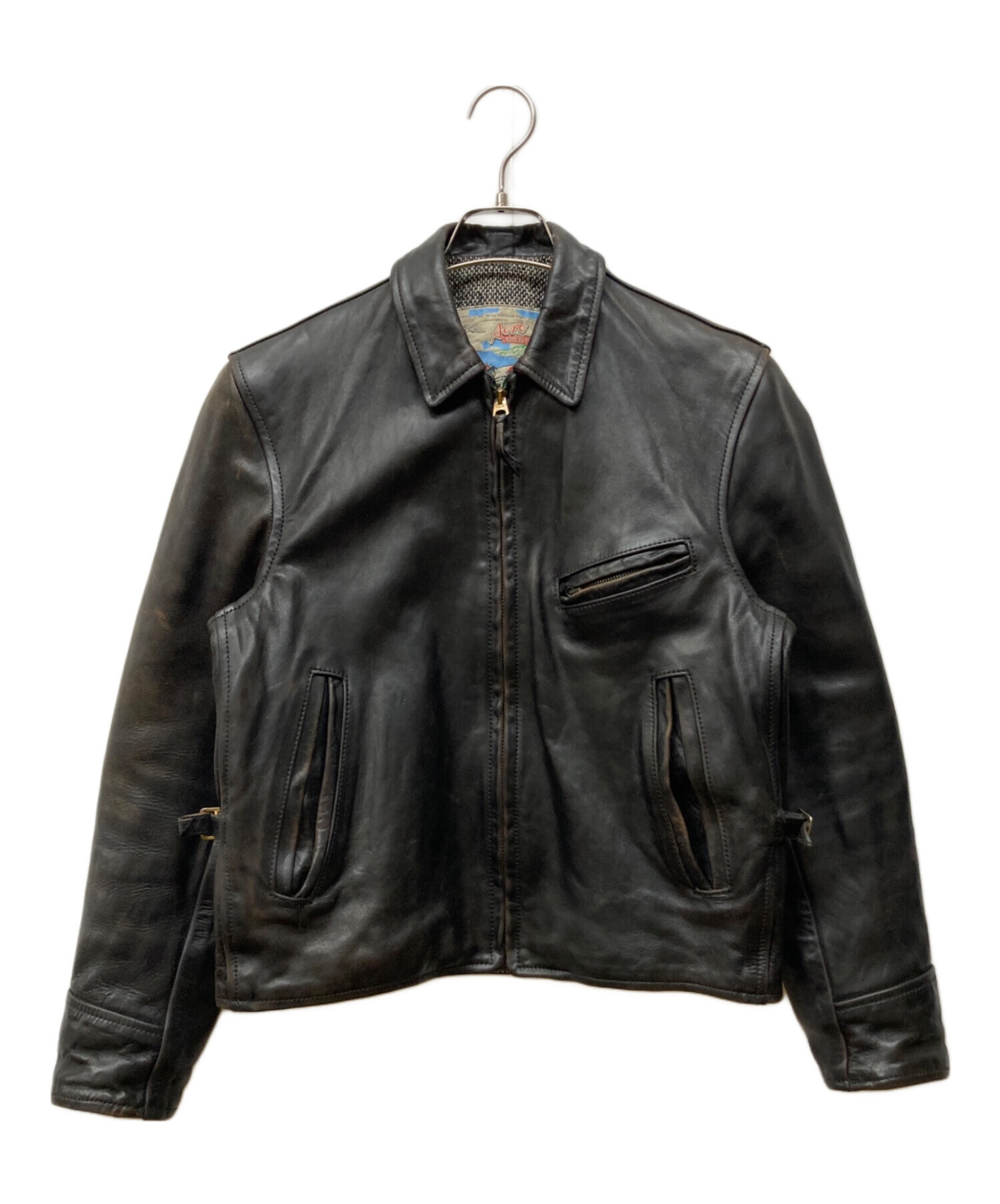 r*c様 Aero Leather ビンテージ　 牛革ジャケット サイズ34 中古・古着通販】Aero LEATHER (エアロレザー) レザージャケット