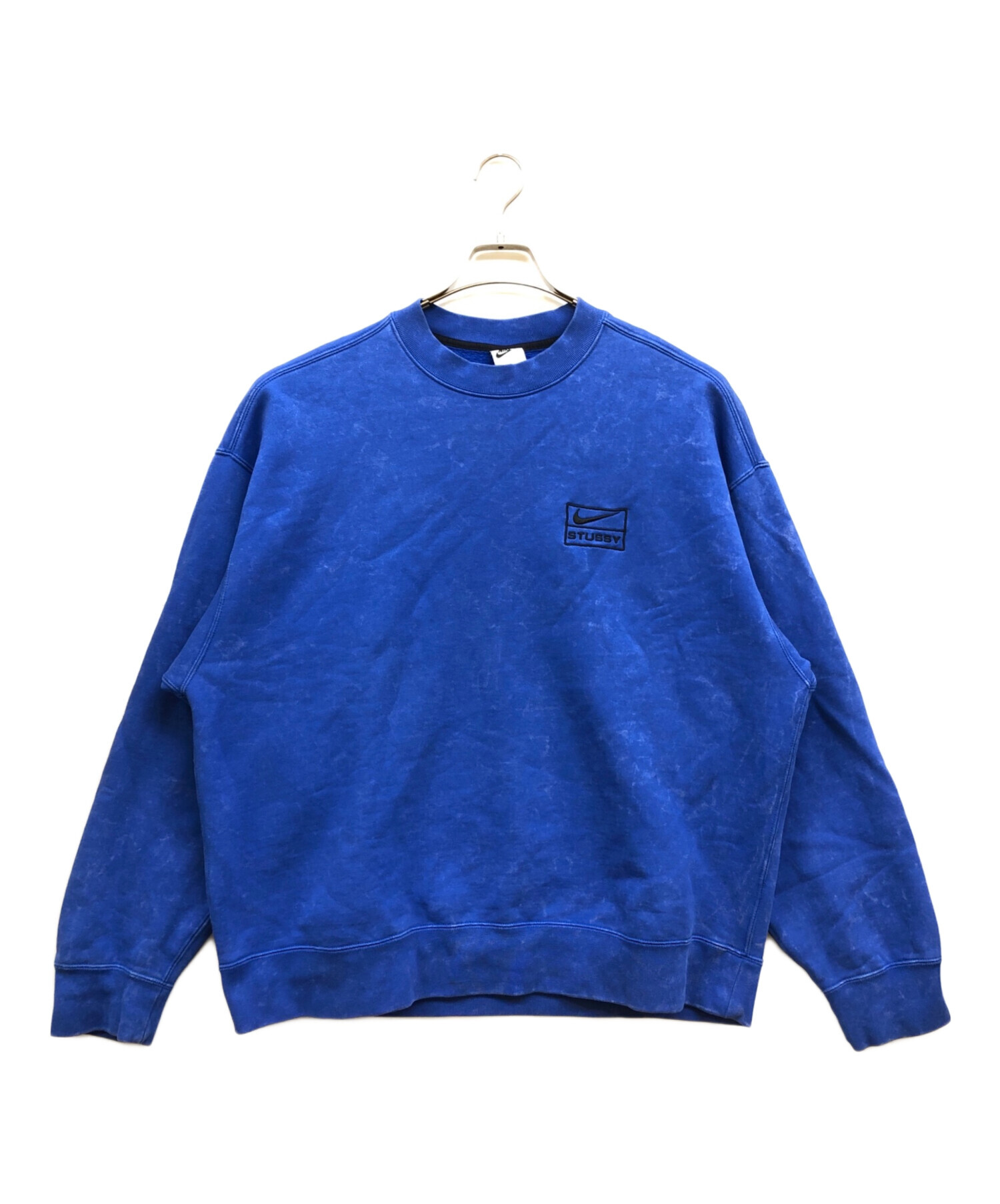 nike stussy Washed Crew Blue スウェット　トレーナー Nike x Stussy Washed Fleece Crewneck – Premier