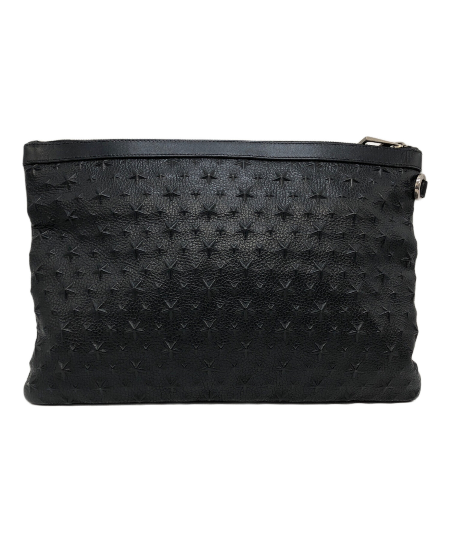 レア☆JIMMY CHOO/ジミーチュウ　レザークラッチバッグ　スタッズ 中古・古着通販】JIMMY CHOO (ジミーチュウ) スタッズクラッチバッグ