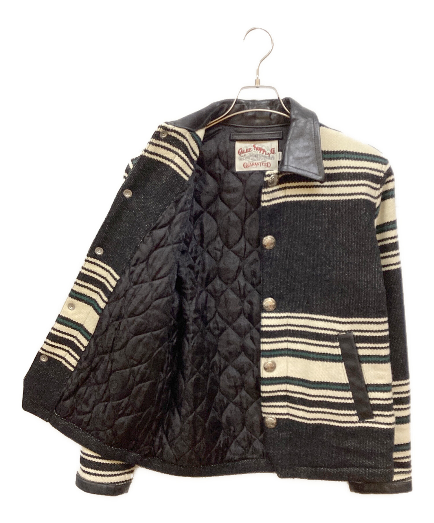 中古　CALEE キャリー 中古・古着通販】CALEE (キャリー) JACQUARD BORDER JACKET ボルドー