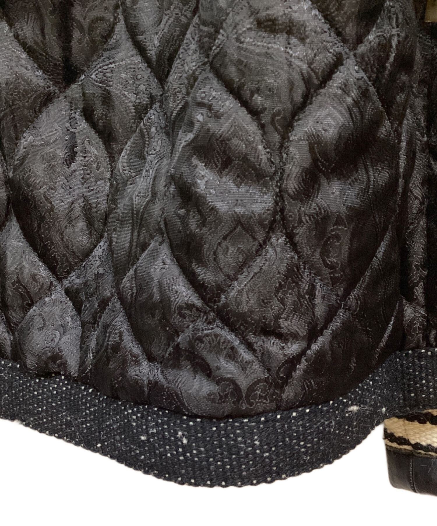 中古・古着通販】CALEE (キャリー) メルトン カウレザー ボーダー