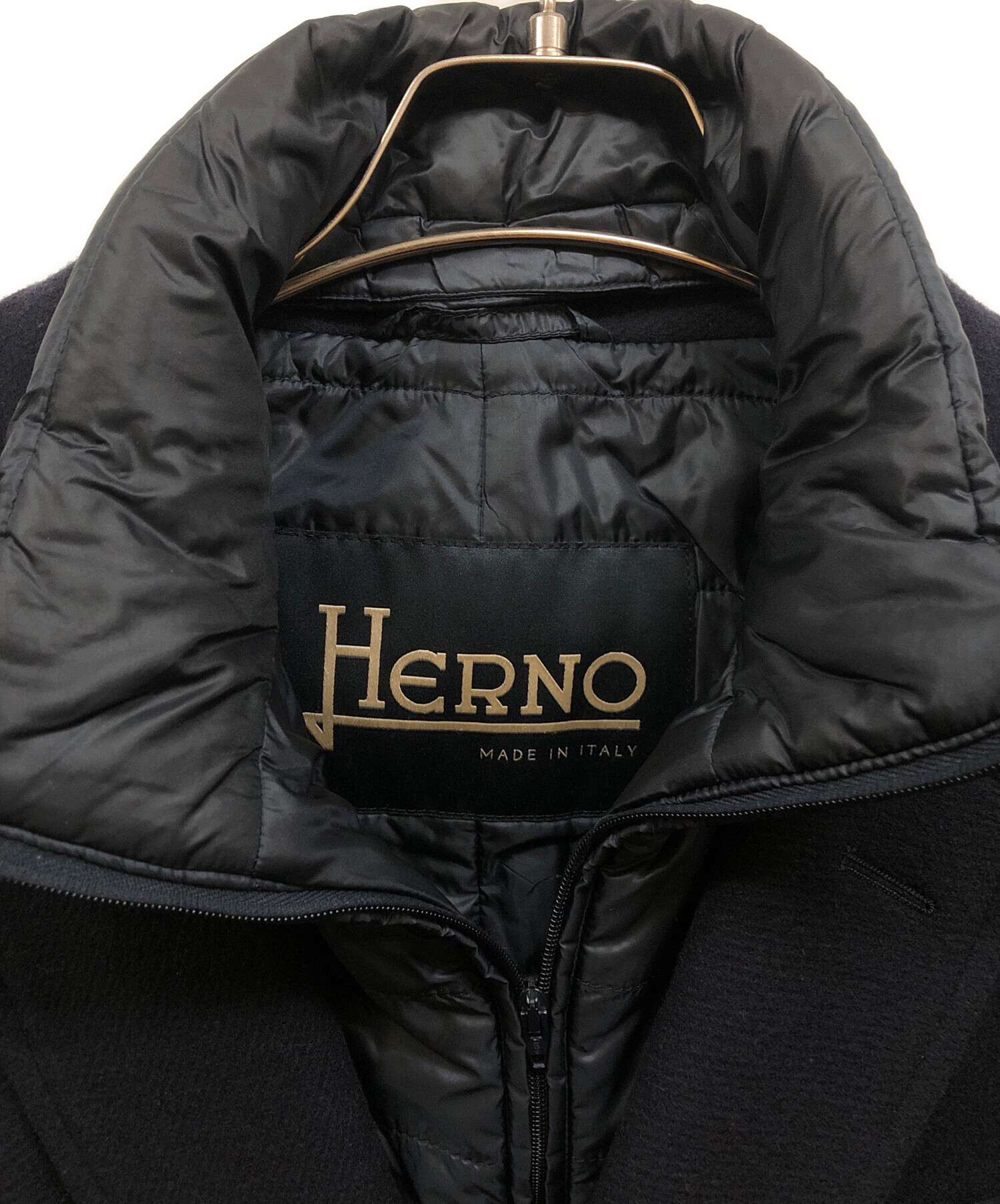中古・古着通販】HERNO (ヘルノ) メンズ ライナー付き ウール メルトン