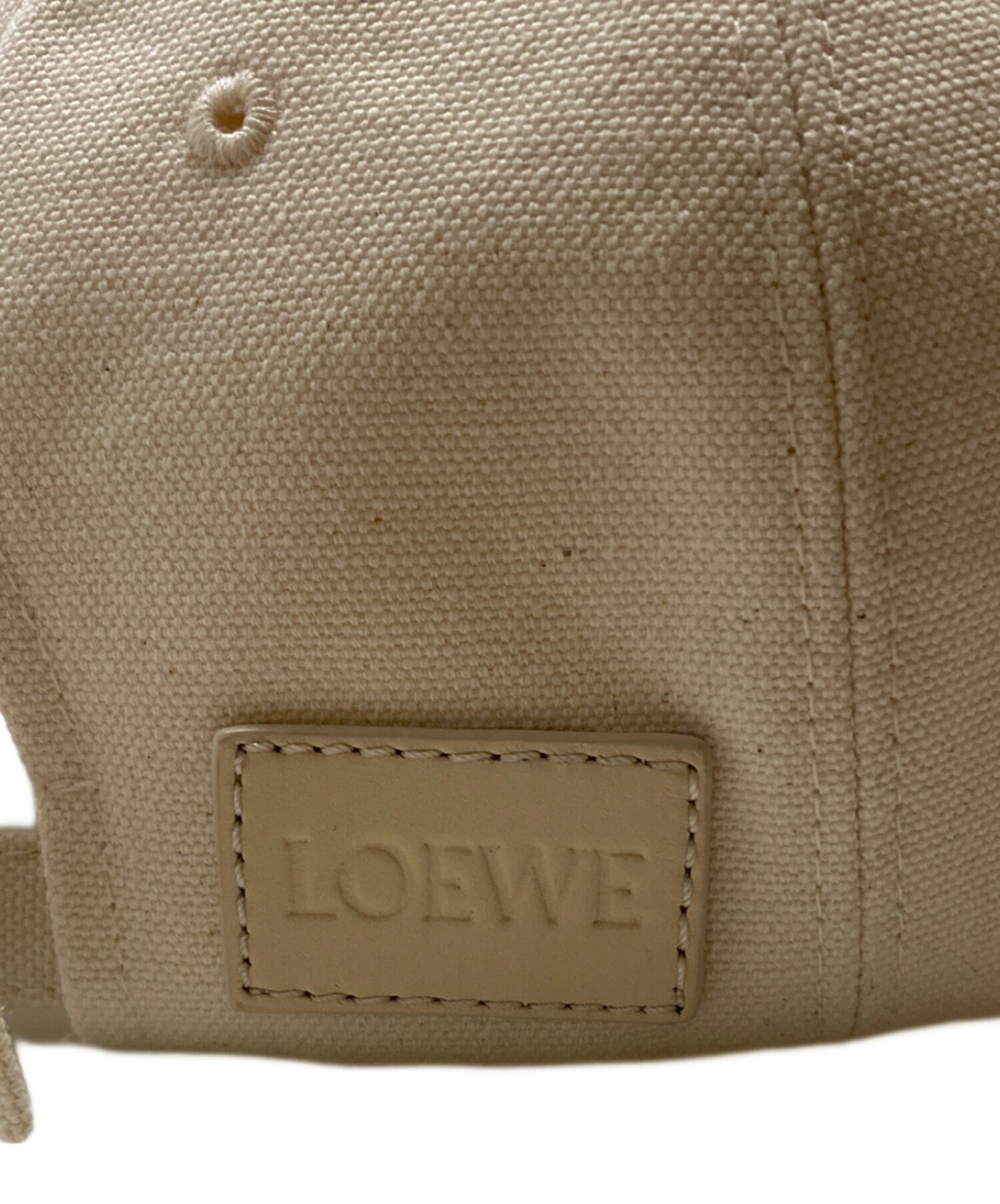 LOEWE ロエベ キャップ レディース 【古着】【中古】 中古・古着通販】LOEWE (ロエベ) ロゴキャンバスキャップ アイボリー