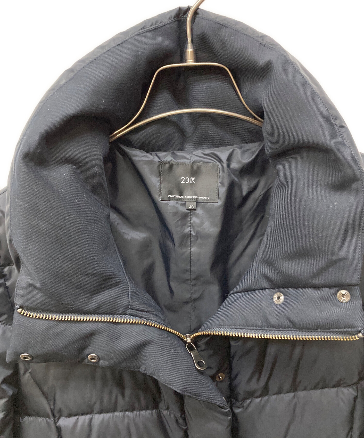 中古・古着通販】23区 (ニジュウサンク) シレータフタ ロング ダウン 