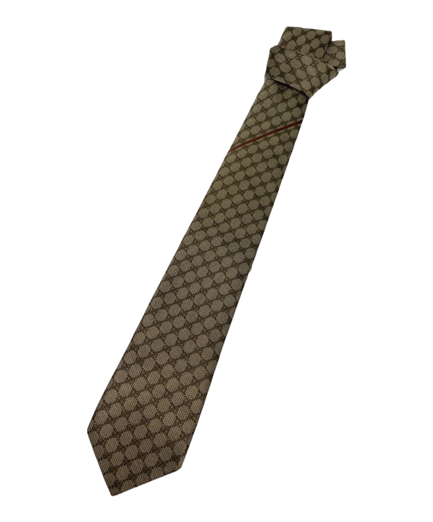 GUCCI シェリーライン ネクタイ ベージュ系 名作 良品 GUCCI グッチ