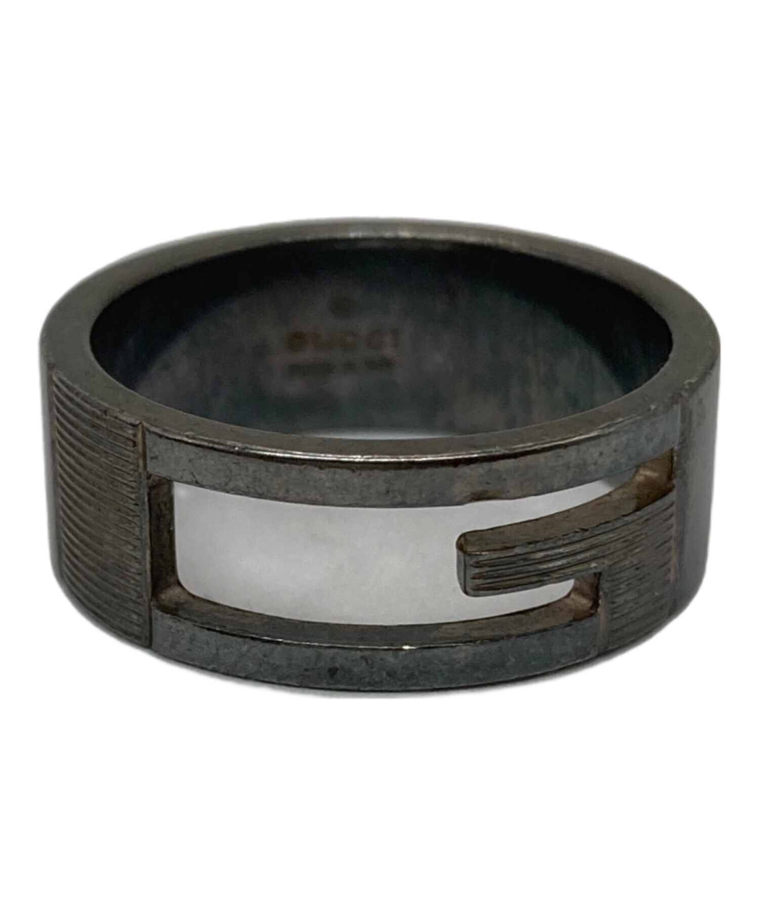 中古・古着通販】GUCCI (グッチ) ブランデッドGリング シルバー サイズ