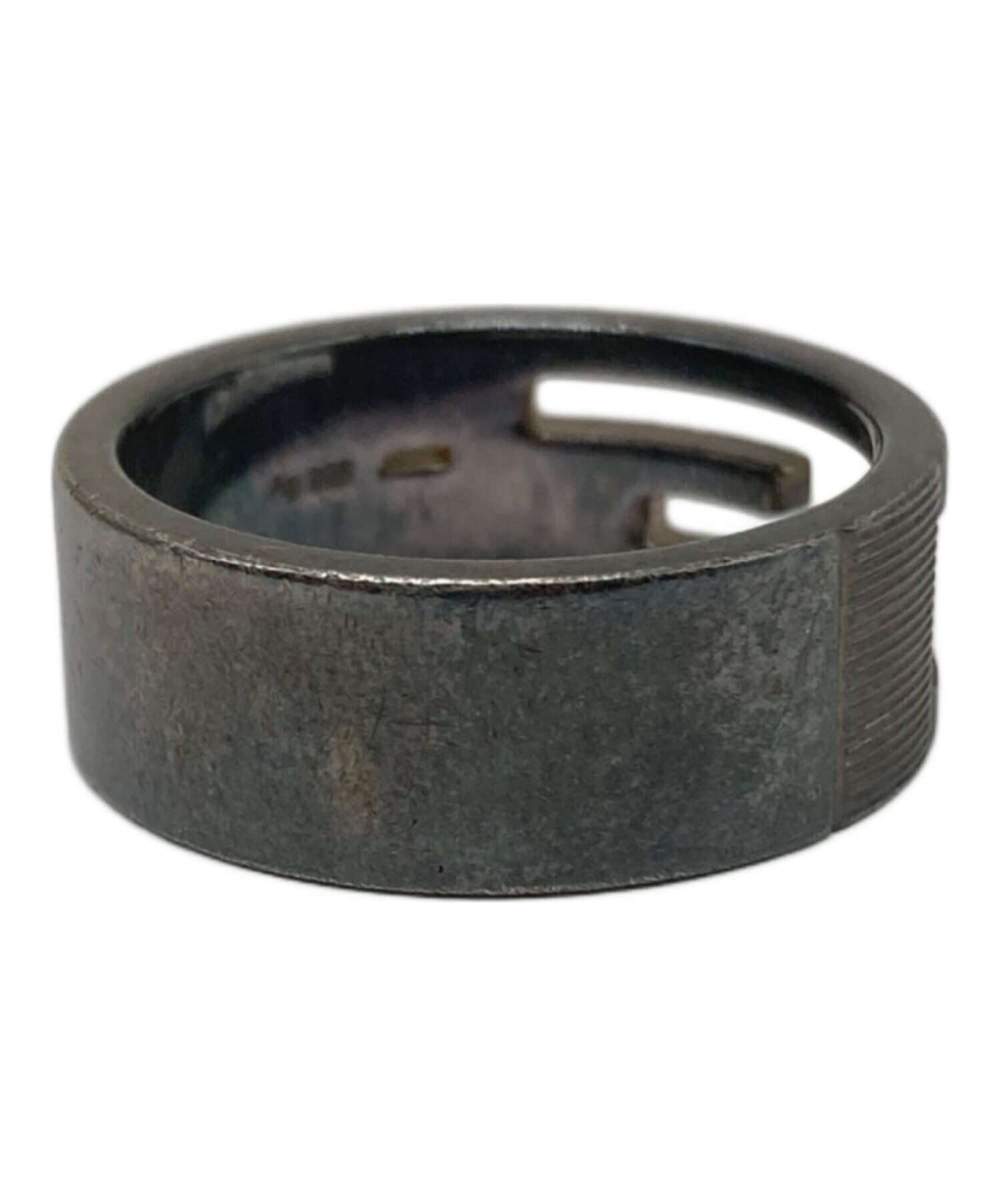 中古・古着通販】GUCCI (グッチ) ブランデッドGリング シルバー サイズ