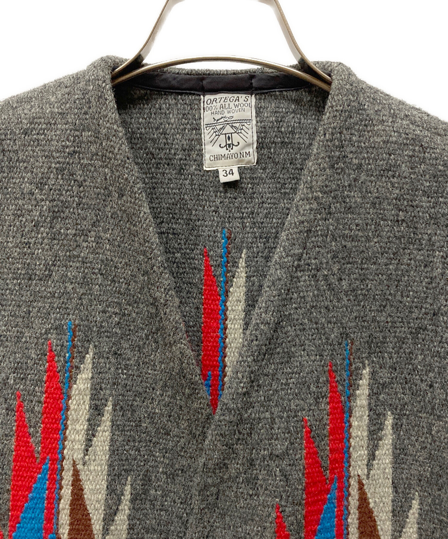 ORTEGA'S オルテガ ウール チマヨベスト 34 ORTEGA'S オルテガ ベスト チマヨ ウールラグ