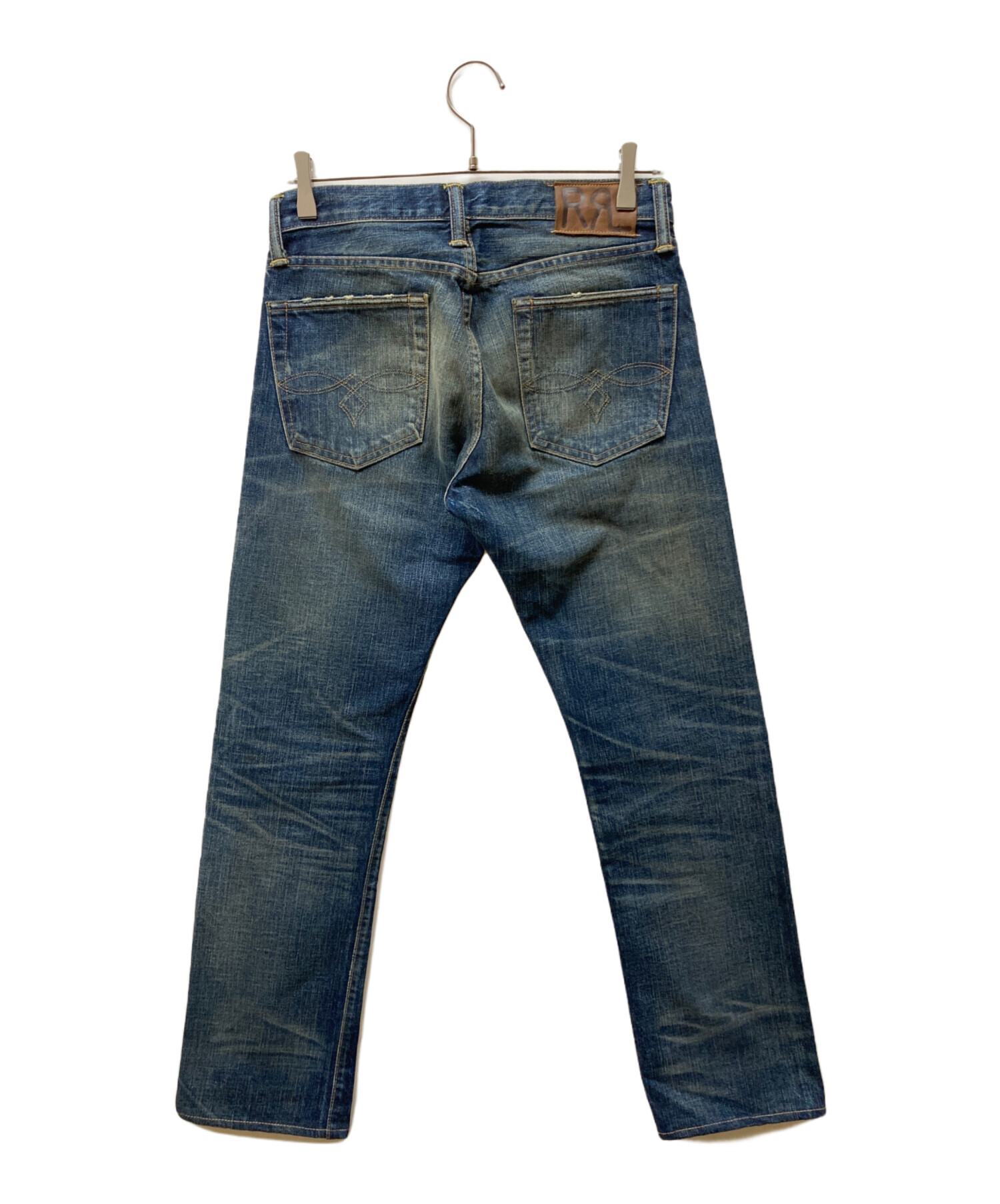 ダブルアールエル RRL ハンチング インディゴデニム セルビッチ 耳付き 中古・古着通販】RRL (ダブルアールエル) セルビッチデニムパンツ