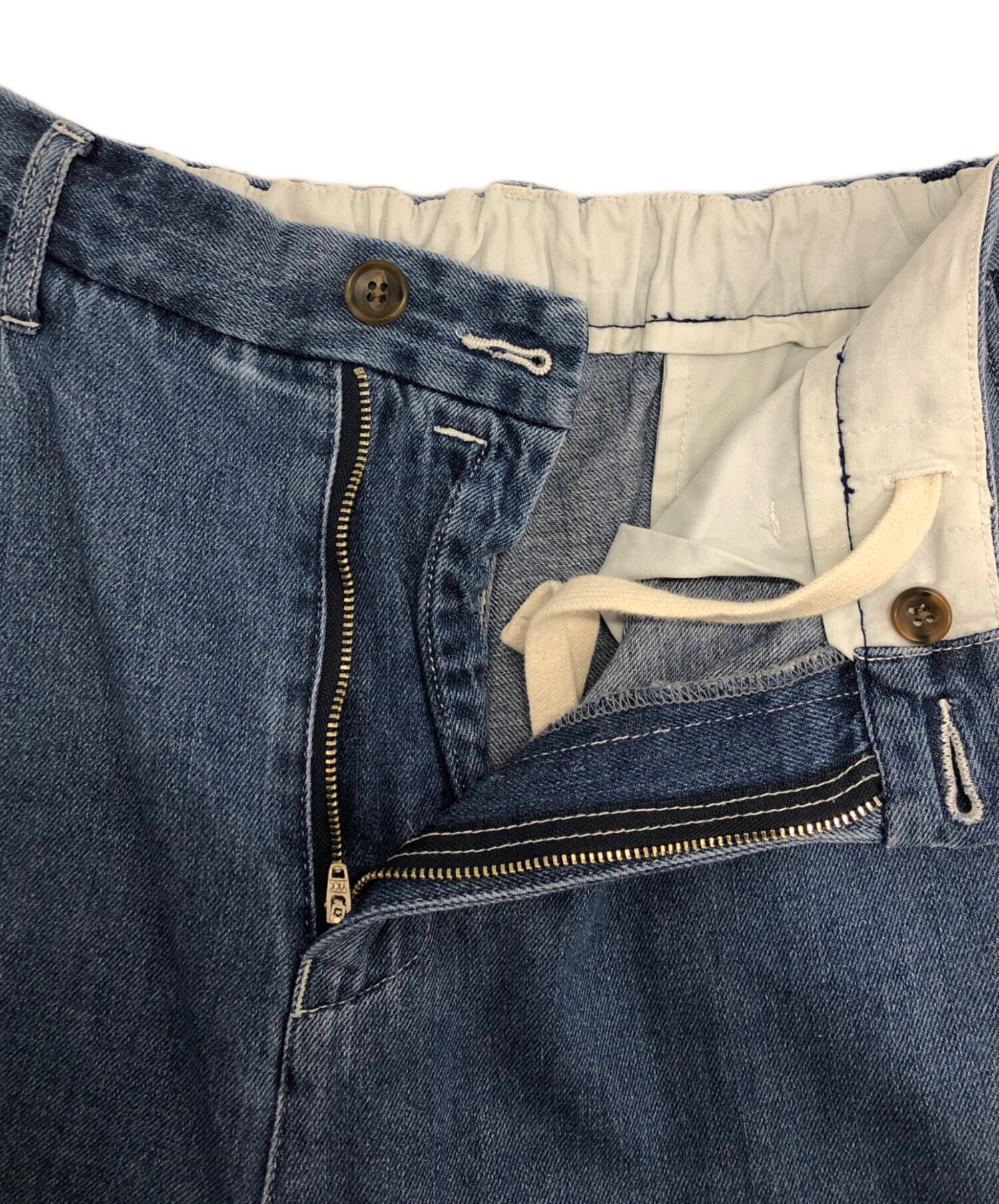 中古・古着通販】PWA (プア) リネンミックスデニムパンツ ブルー