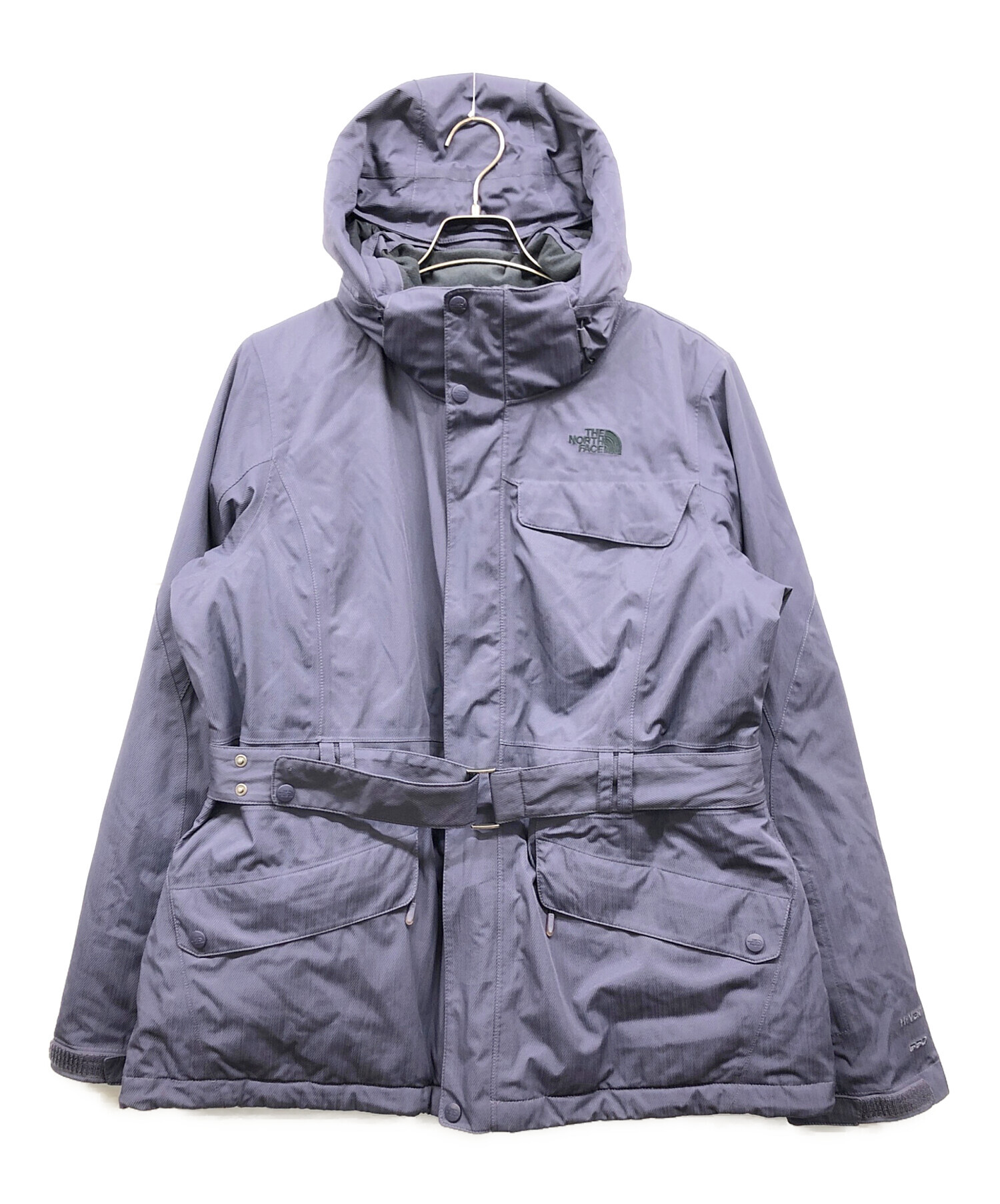 ノースフェイスダウンジャケット　HYVENT　ベルト付き　レディースL古着 中古・古着通販】THE NORTH FACE (ザ ノース フェイス) HY VENT 500