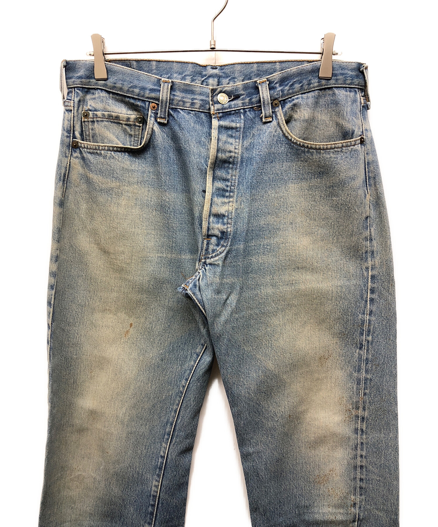 中古・古着通販】LEVI'S (リーバイス) 501赤耳デニムパンツ ブルー