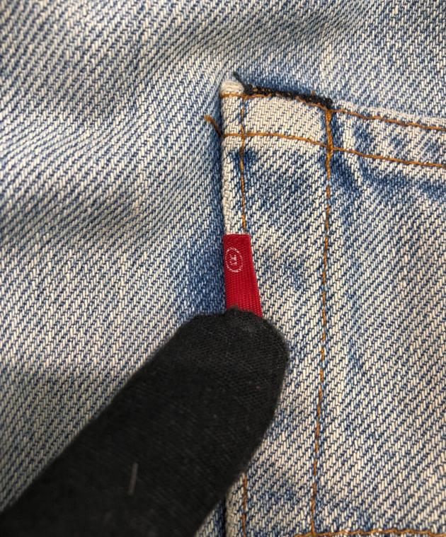 中古・古着通販】LEVI'S (リーバイス) 501赤耳デニムパンツ ブルー