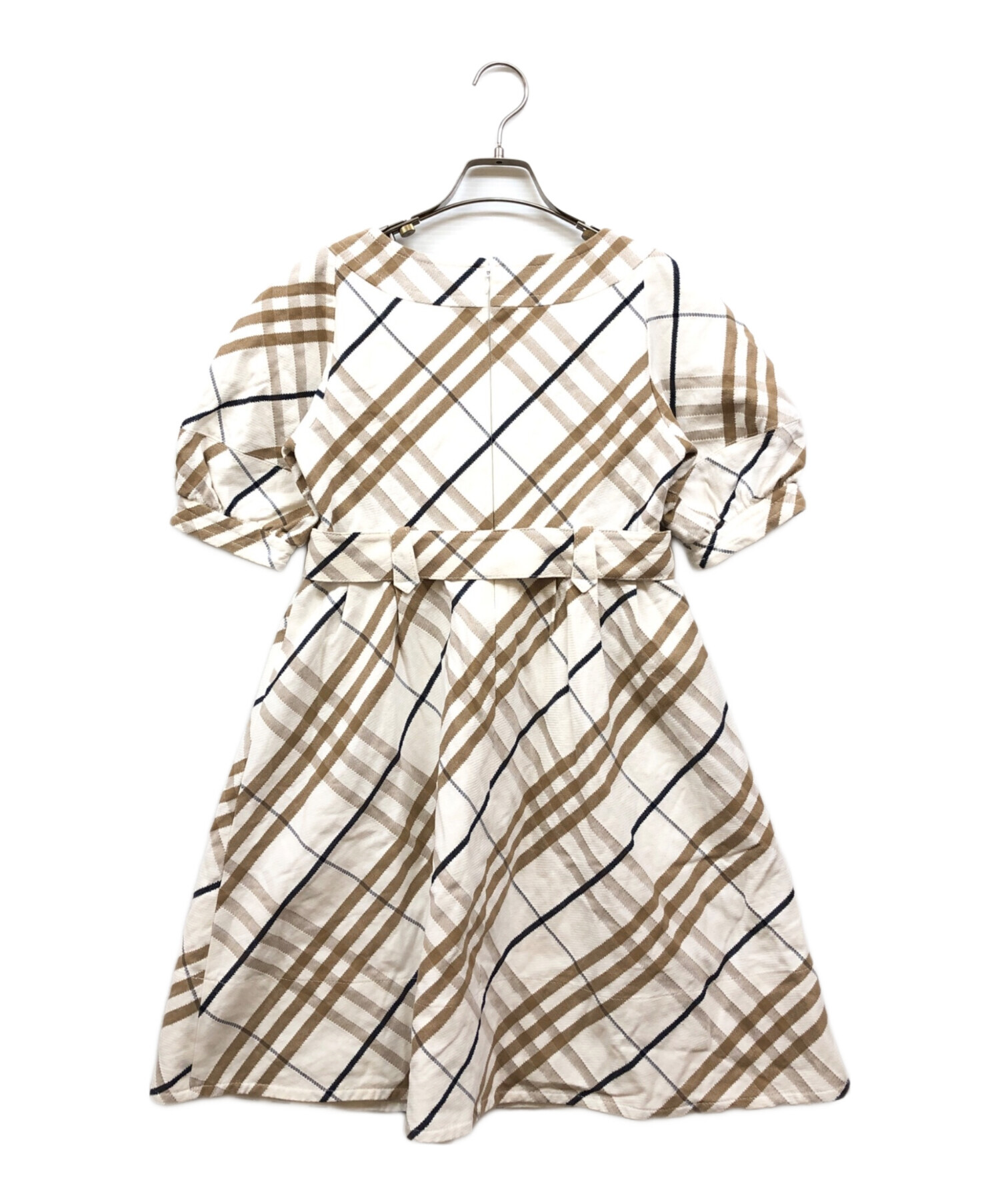 BURBERRY ワンピース 3Y ホワイト/ベージュ BURBERRY（バーバリー） ワンピース シャツワンピース ロング コットン