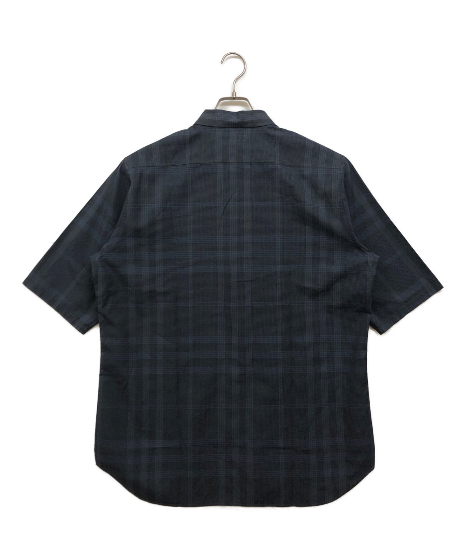 美品 バーバリーロンドン 半袖シャツ ノバチェック ネイビー サイズM 中古・古着通販】BURBERRY LONDON (バーバリーロンドン) チェック柄