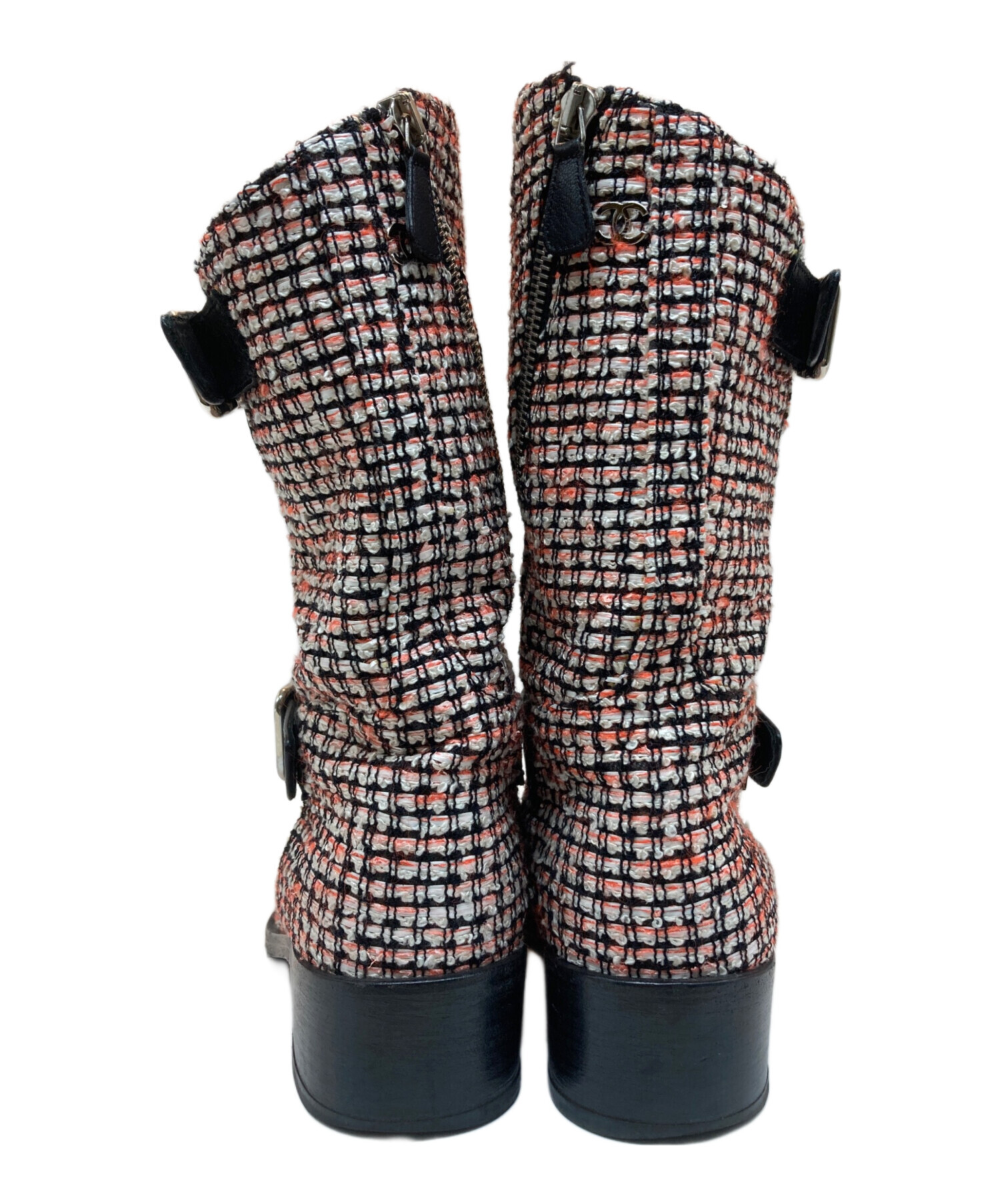 B*k様 CHANEL パリ本店購入 ヴィンテージ エンジニアブーツ 36 中古・古着通販】CHANEL (シャネル) エンジニアブーツ ネイビー サイズ