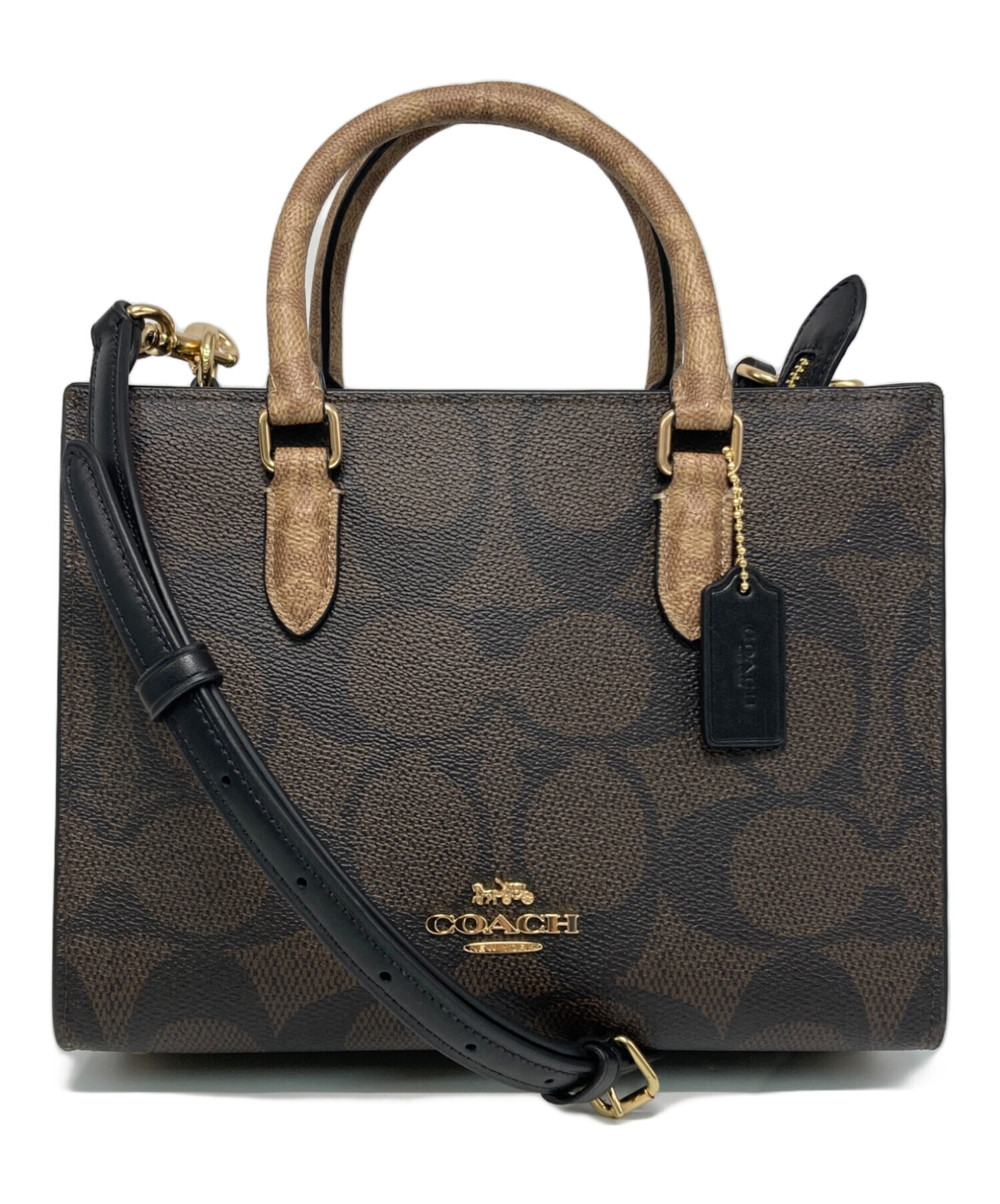 中古・古着通販】COACH (コーチ) マギー スモール トート・ブロックド