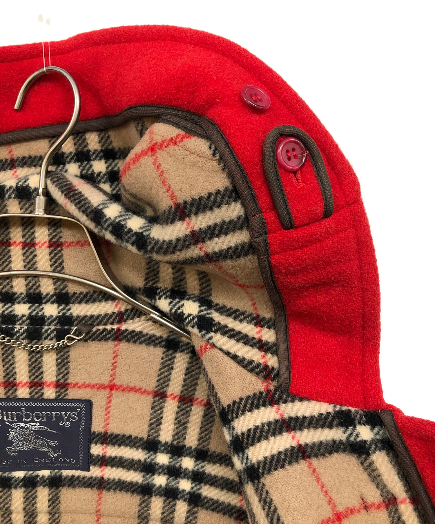 中古・古着通販】Burberry's (バーバリーズ) ダッフルコート レッド