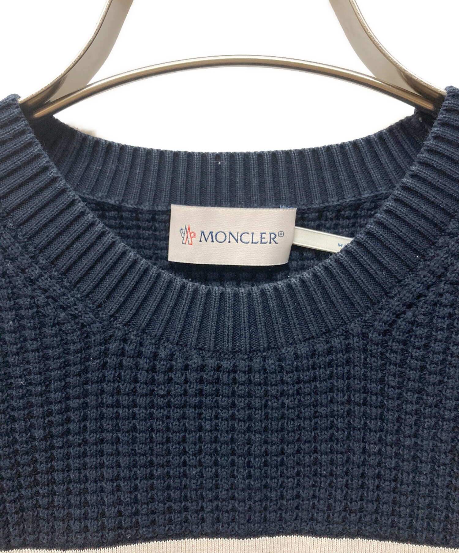 中古・古着通販】MONCLER (モンクレール) GIROCOLLO TRICOT ネイビー