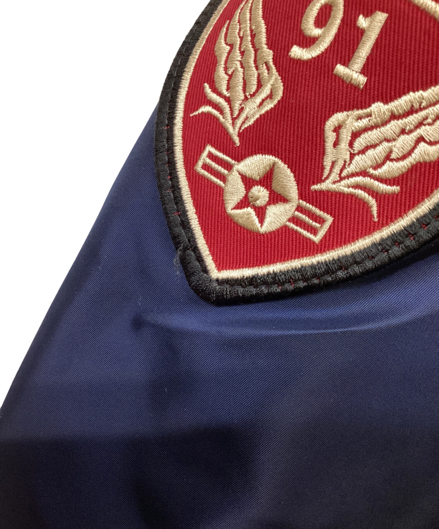 希少 90s Sunlaine ワッペン刺繍ブルゾン 赤 韓国製 MA-1風 【公式通販】