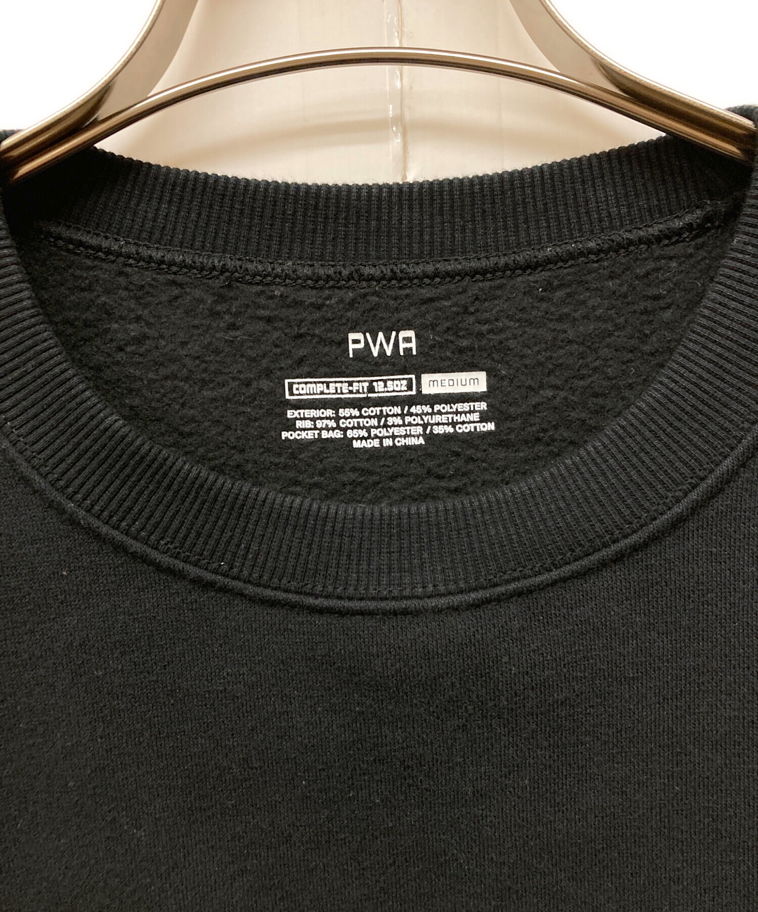 中古・古着通販】PWA (プア) Complete-Fit 12.5oz CREW ブラック 