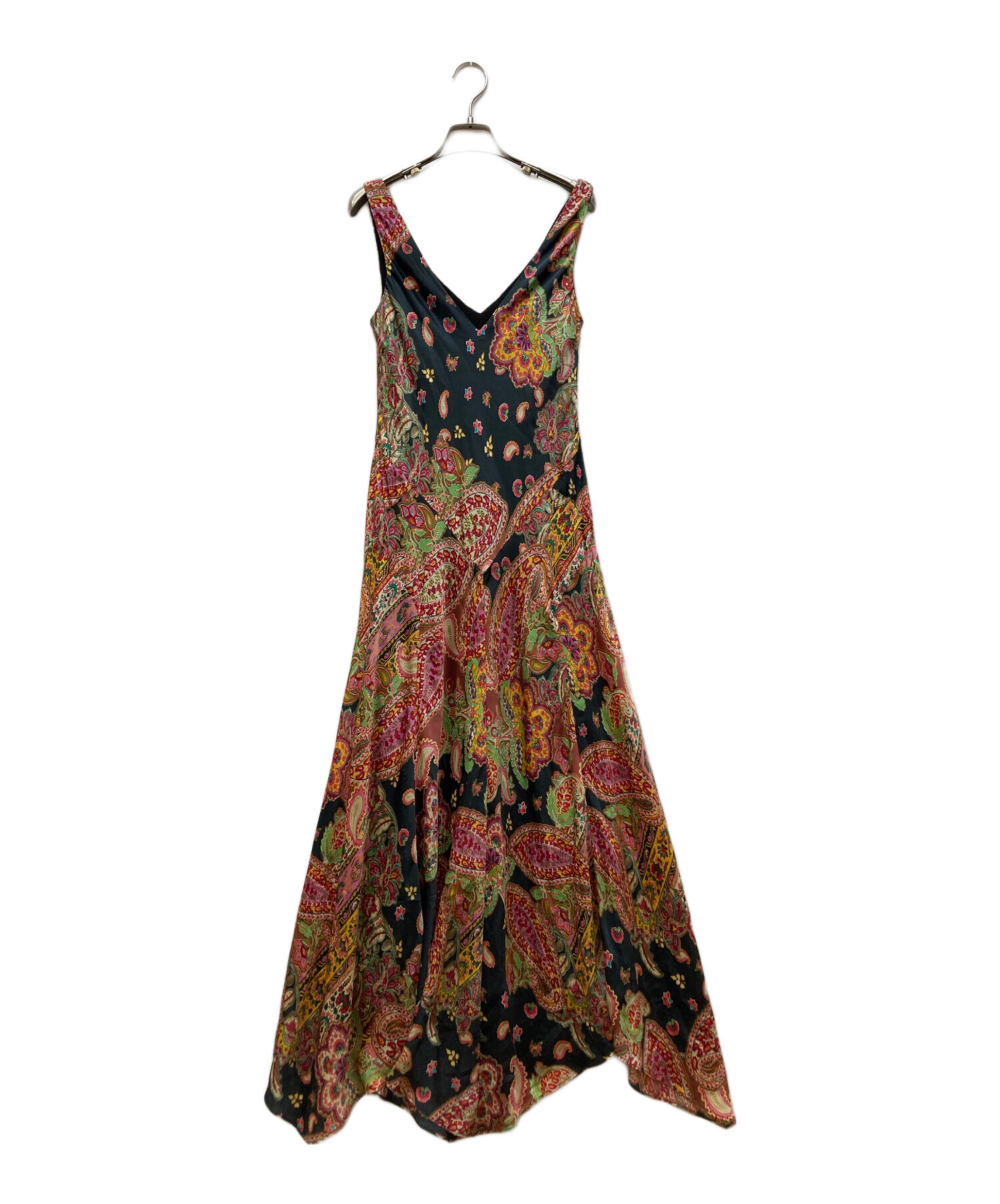 新品未使用　タグ付き　ラルフローレン　ラップワンピース　シルク　花柄　マキシ　M 中古・古着通販】LAUREN RALPH LAUREN (ローレンラルフローレン