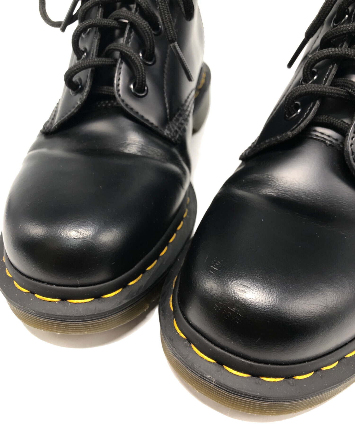 Dr.Martens 中古美品 ドクターマーチン 1461PW 8UKブラック 中古・古着通販】Dr.Martens (ドクターマーチン) 8ホールブーツ