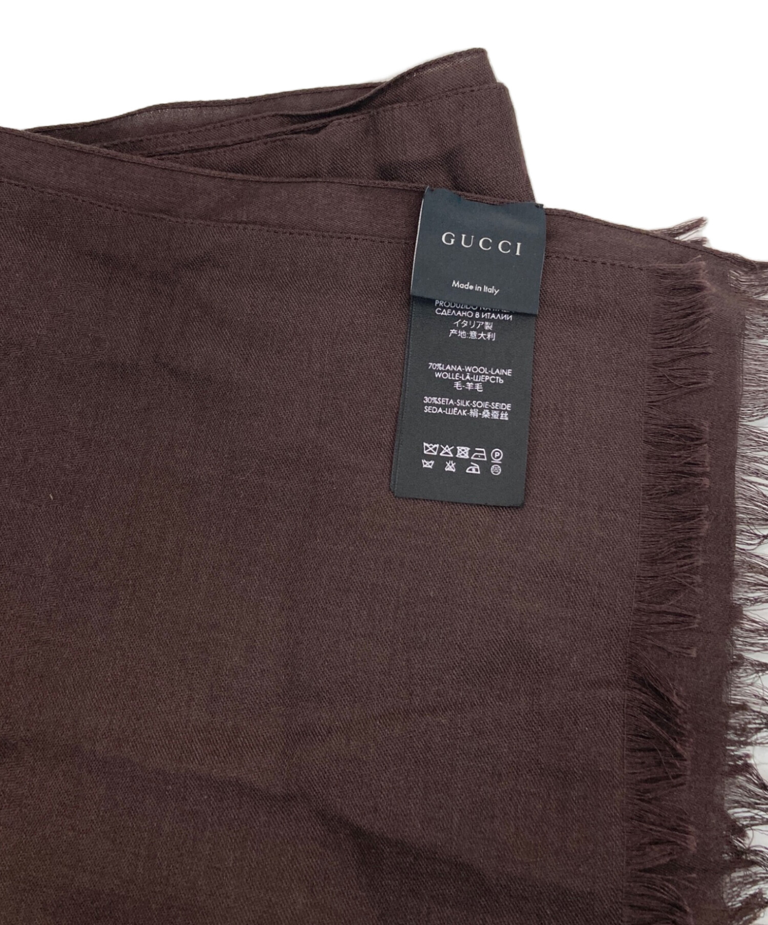 中古・古着通販】GUCCI (グッチ) ストール ブラウン｜ブランド・古着