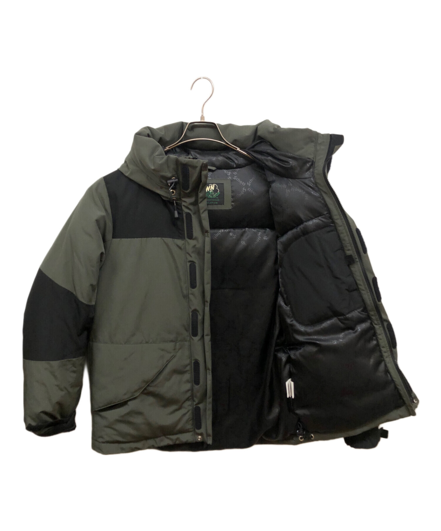 中古・古着通販】Schott (ショット) ダウンジャケット ブラック