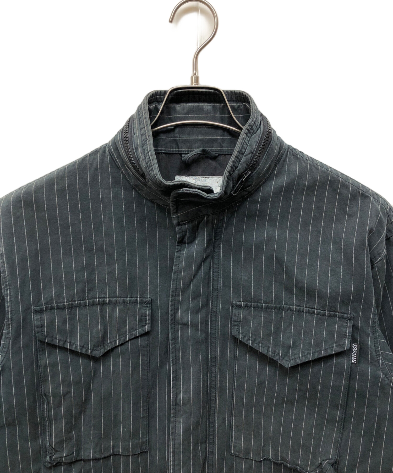 中古・古着通販】stussy (ステューシー) M-65ジャケット ブラック