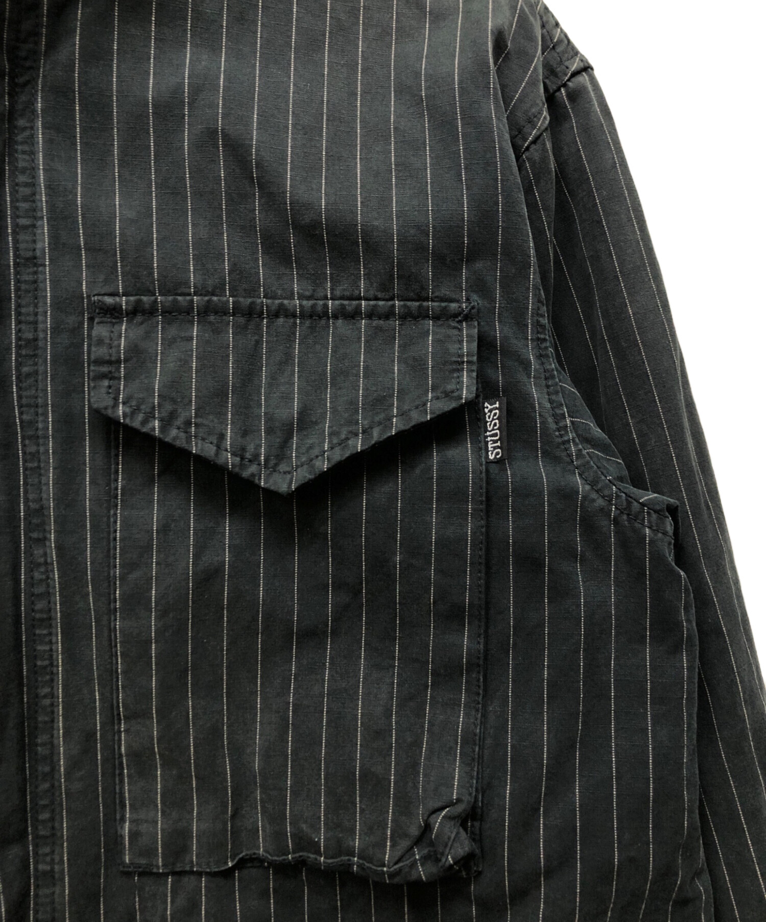 中古・古着通販】stussy (ステューシー) M-65ジャケット ブラック