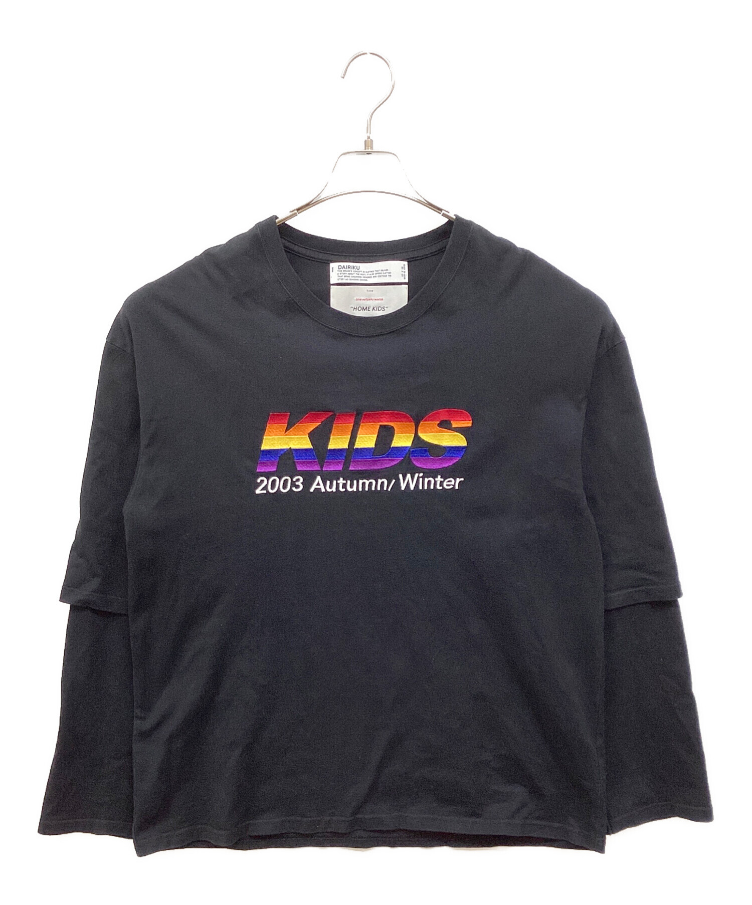 DAIRIKU ''KIDS '' Layered T-Shirt パープル DAIRIKU Fall⁄Winter