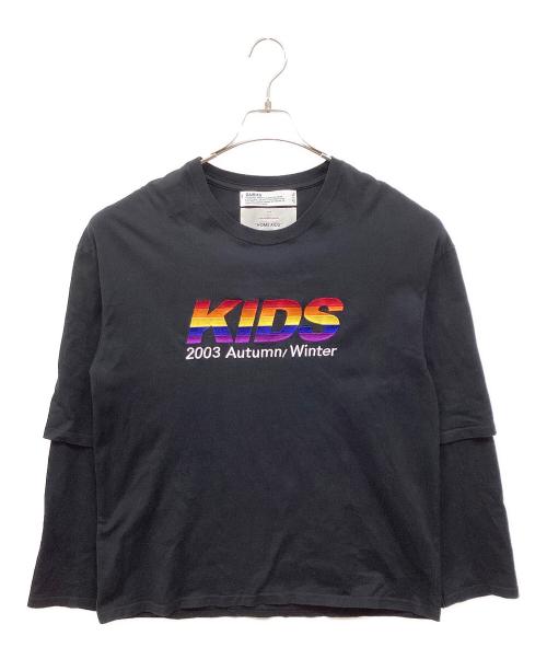 中古・古着通販】DAIRIKU (ダイリク) Layered T-Shirt ブラック サイズ