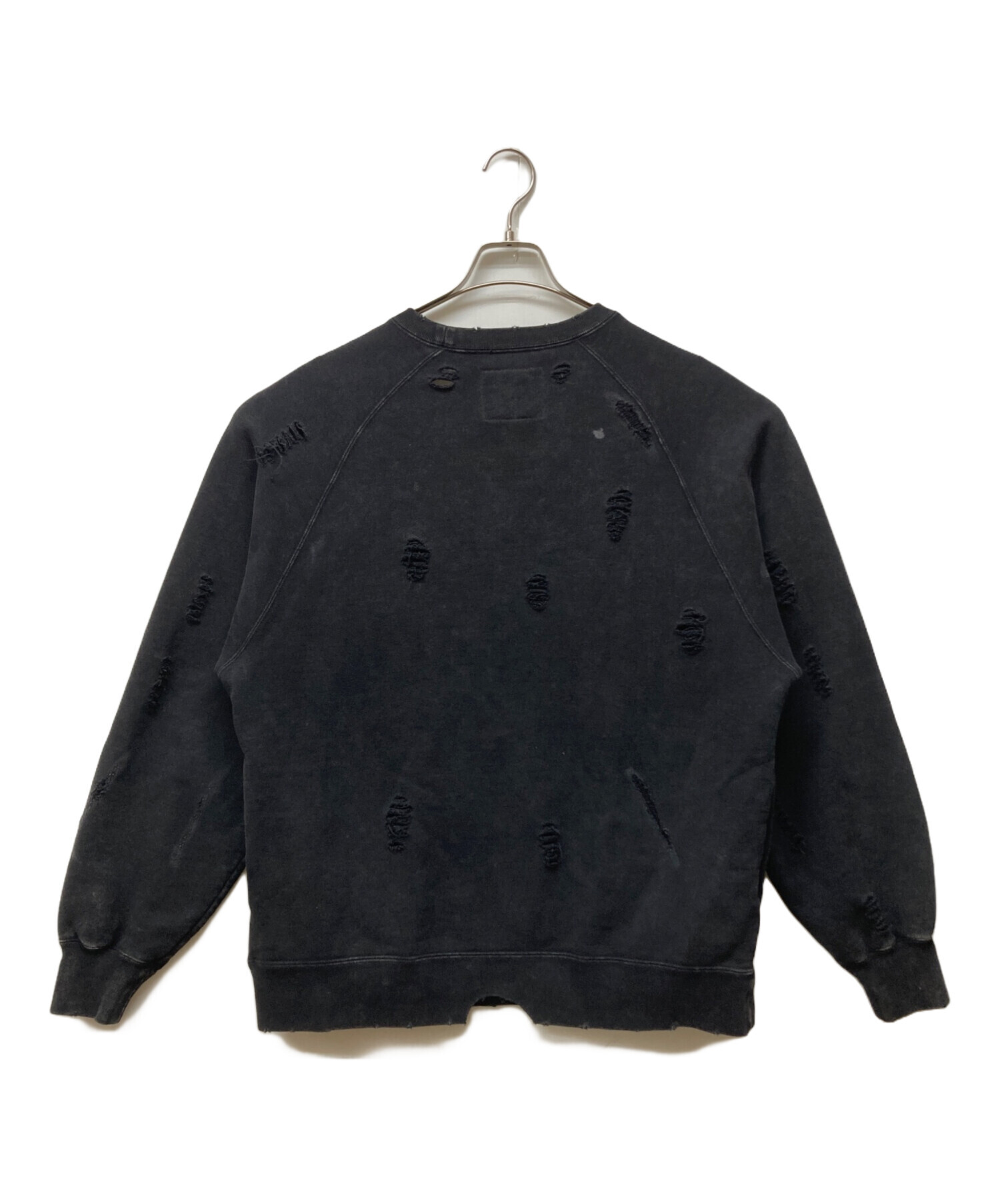 中古・古着通販】SSZ (エスエスズィー) 23SS BORO CREW ブラック 
