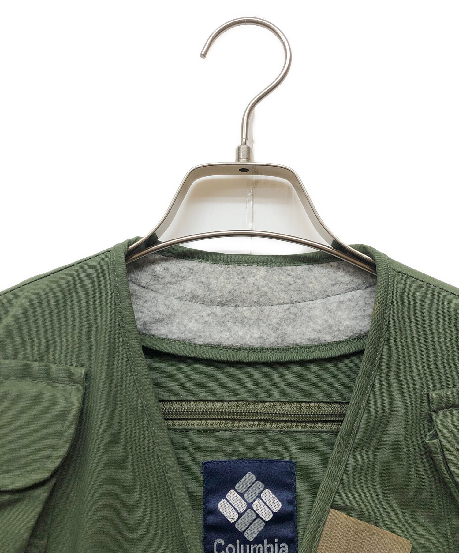 80ｓ ｃｏｌｕｍｂｉａ フィッシングベスト ヴィンテージ カーキ Ｌ程 美品 90s Columbia コロンビア フィッシングベスト カーキ系 L
